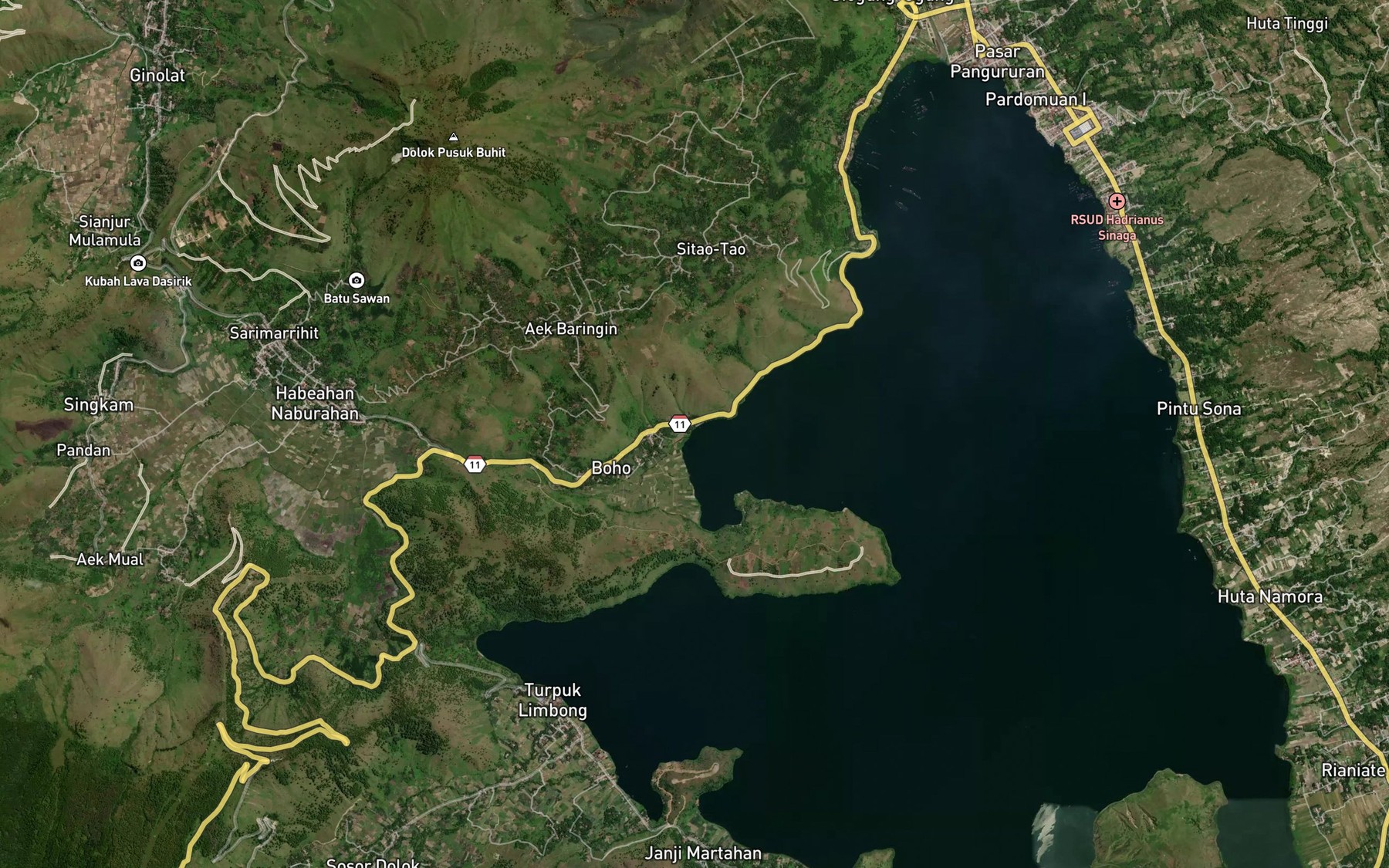 Satellite map of the Lau Prembakan