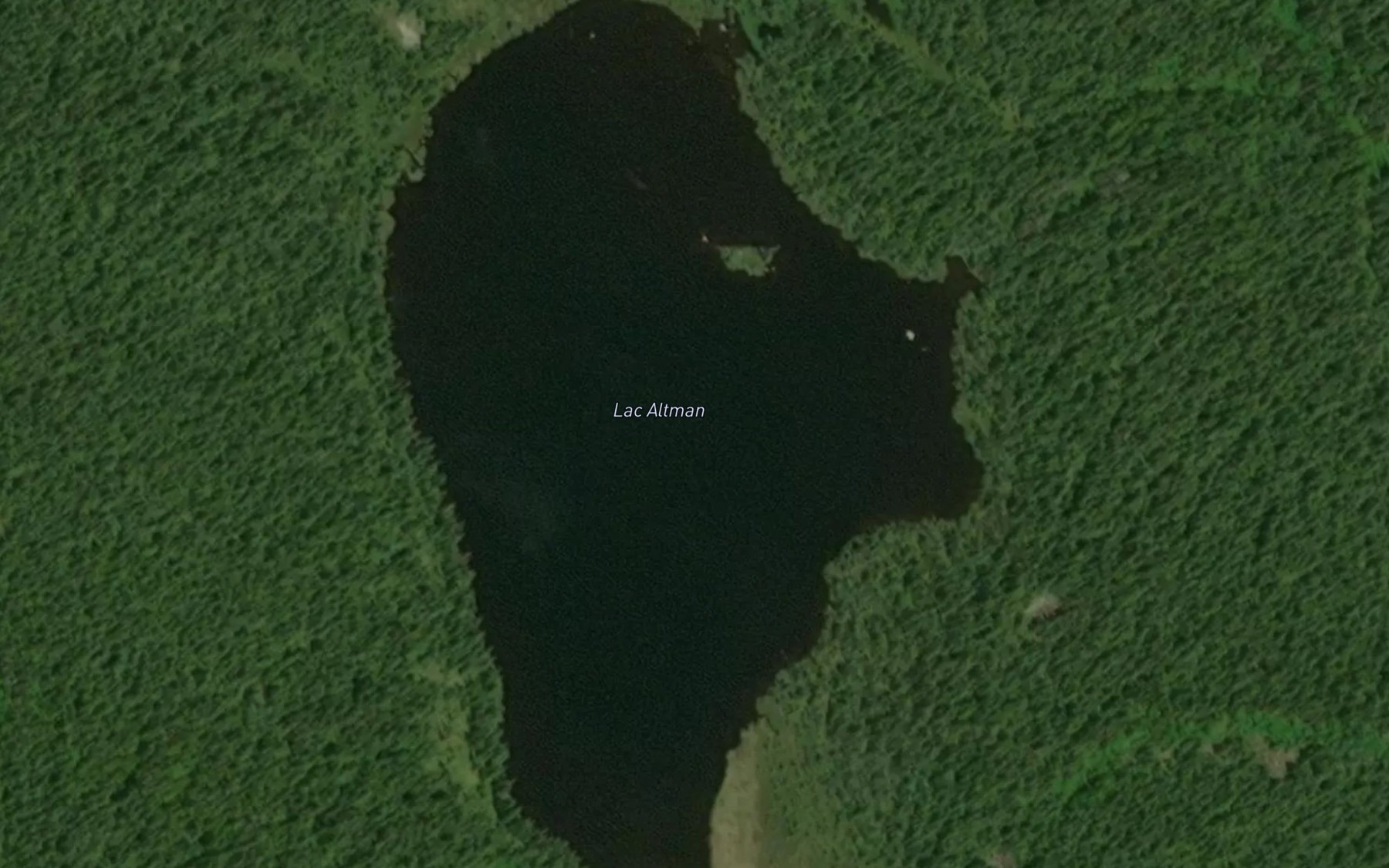 Satellite map of the Lac Altman