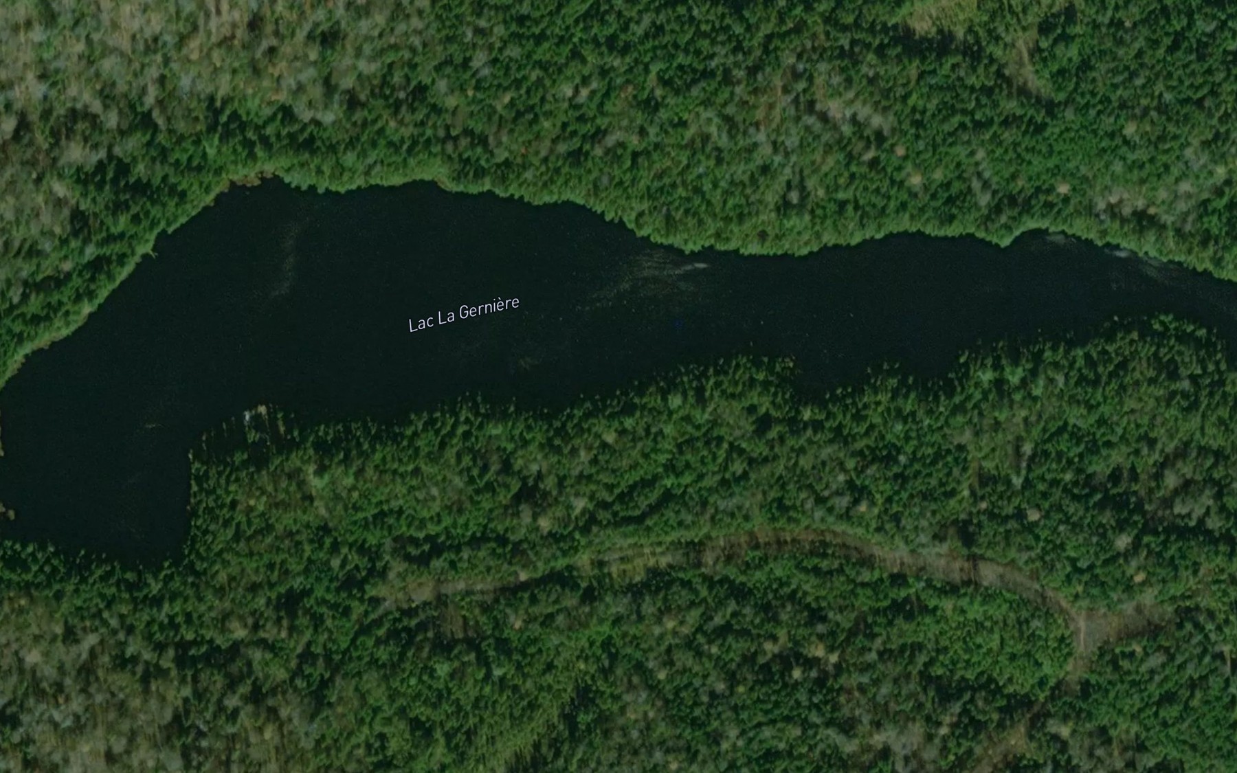 Satellite map of the Lac La Gerniere