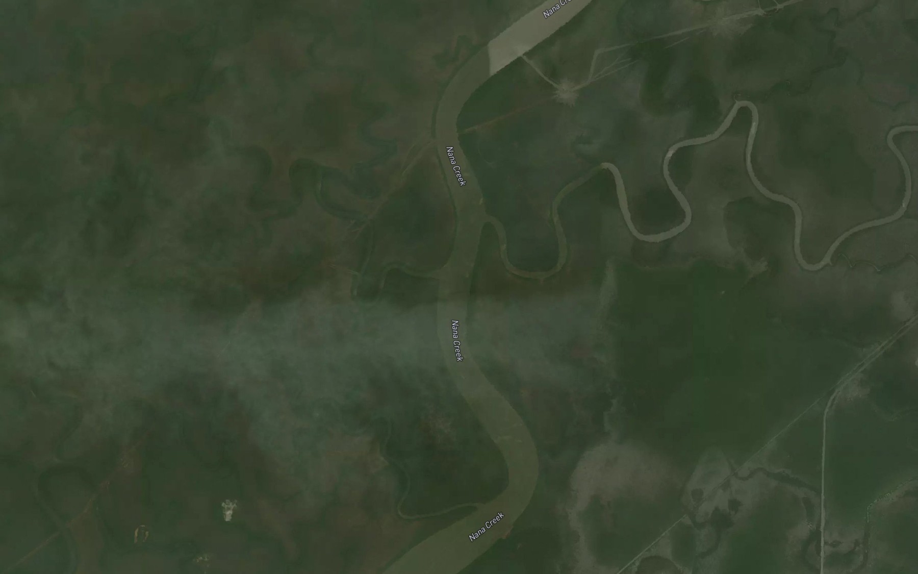 Satellite map of the Magrath Creek