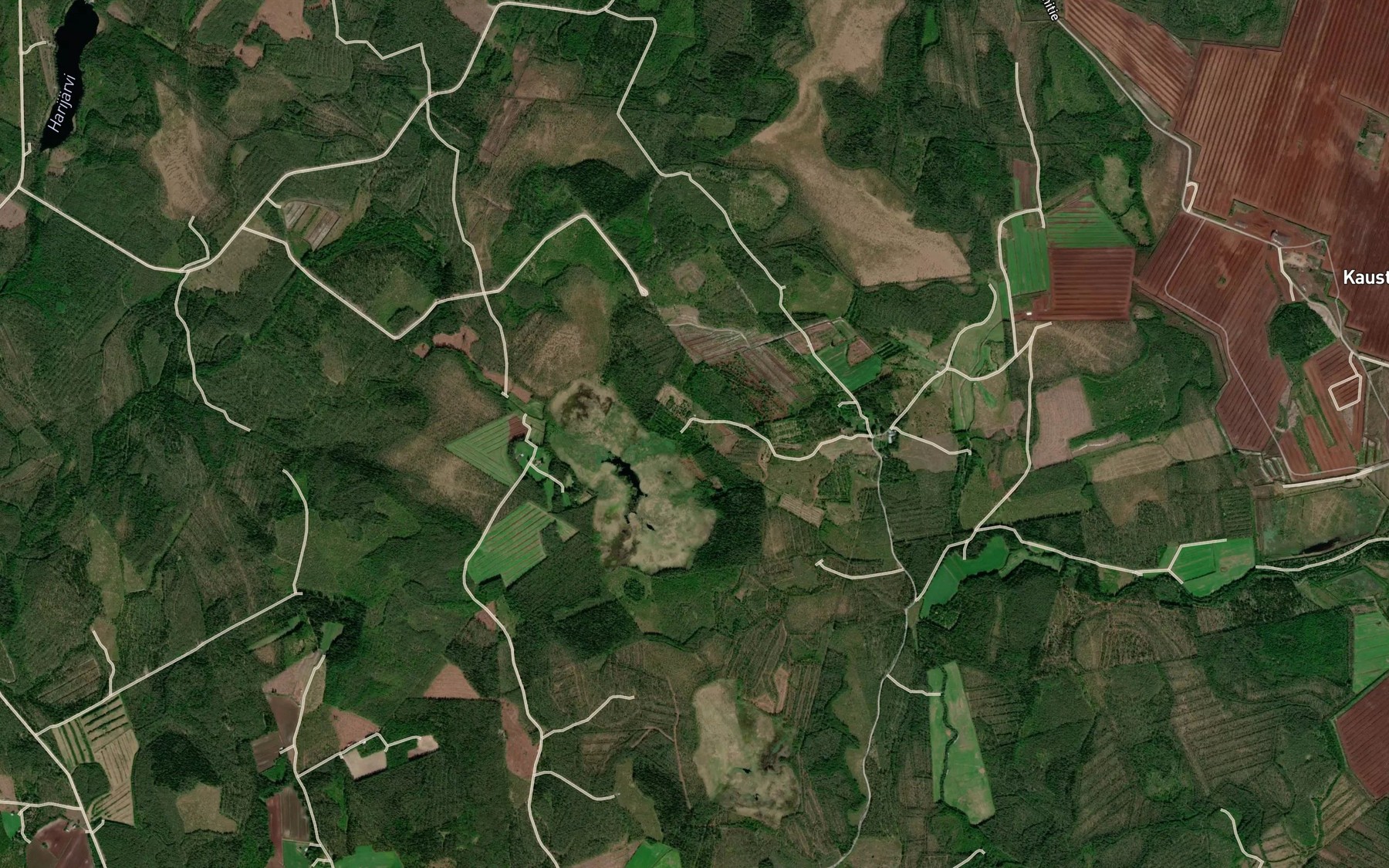 Satellite map of the Palojarvi