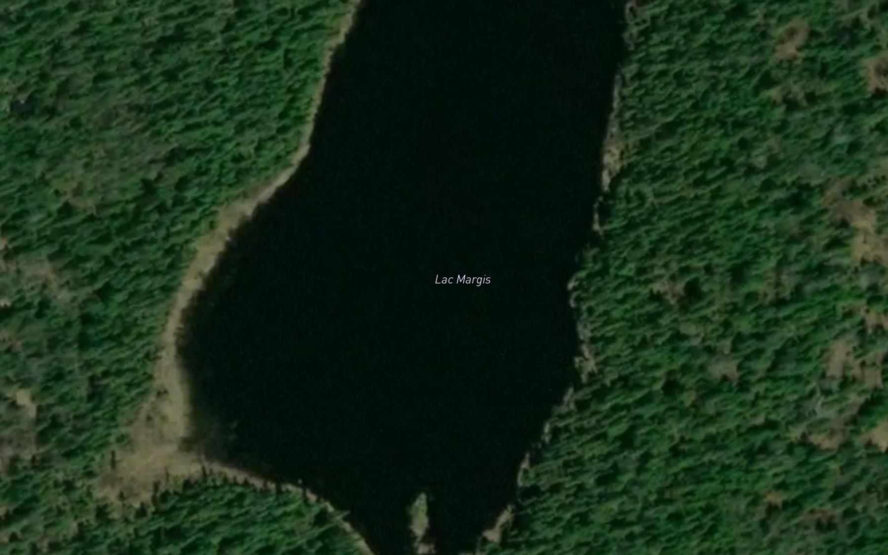 Satellite map of the Lac Margis