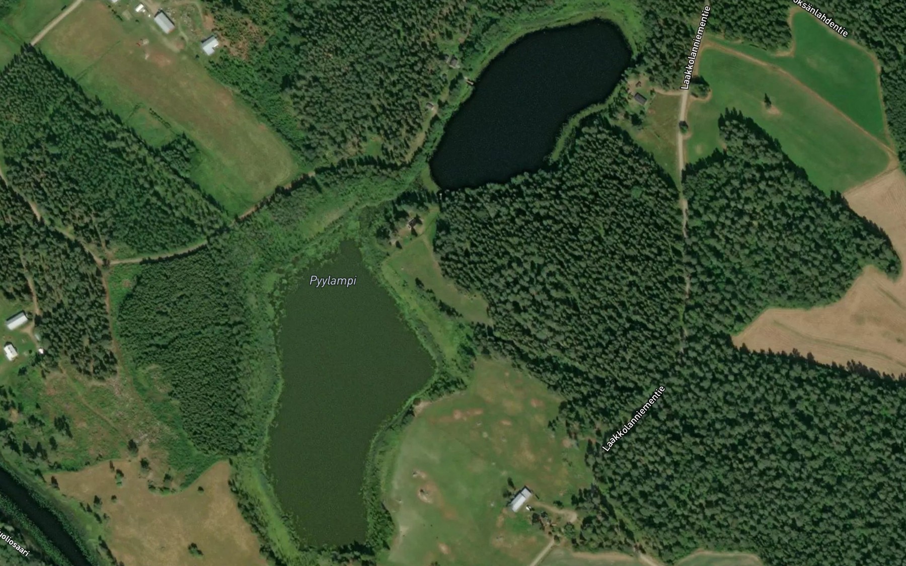 Satellite map of the Pyylampi