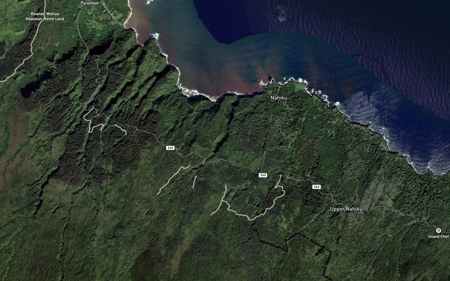 Satellite map of the Hanawi Springs