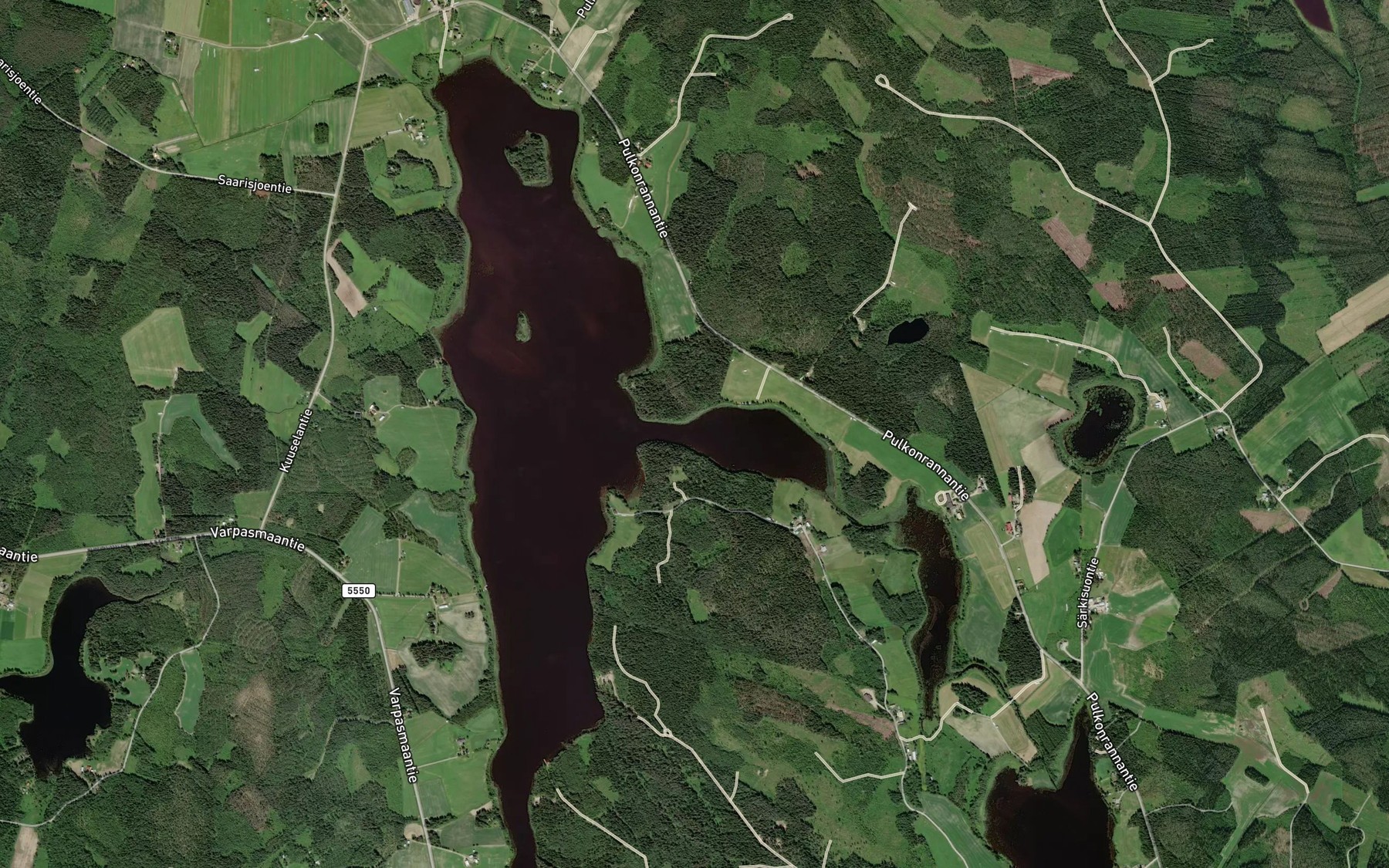 Satellite map of the Ylapulkka