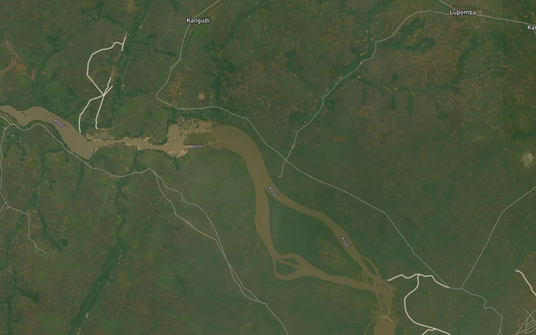 Satellite map of the Lupemba