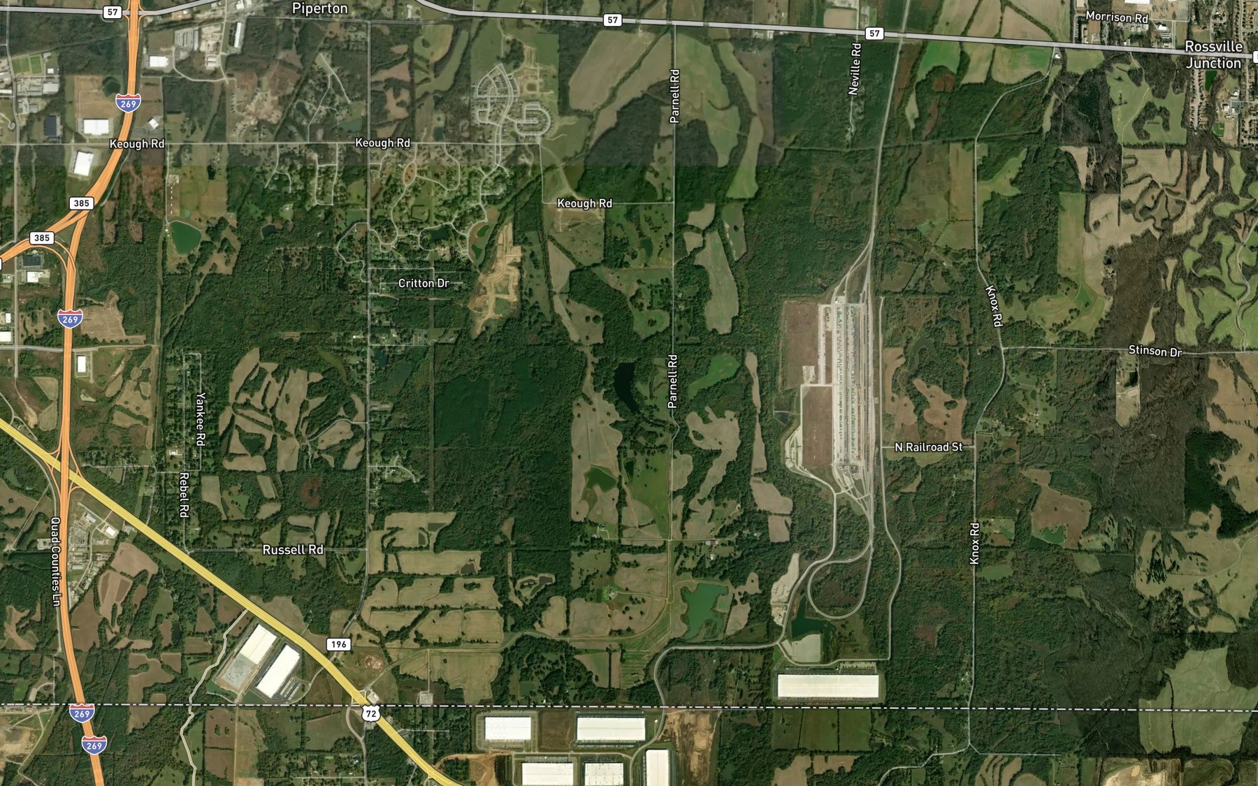 Satellite map of the Keith Lake Number Two
