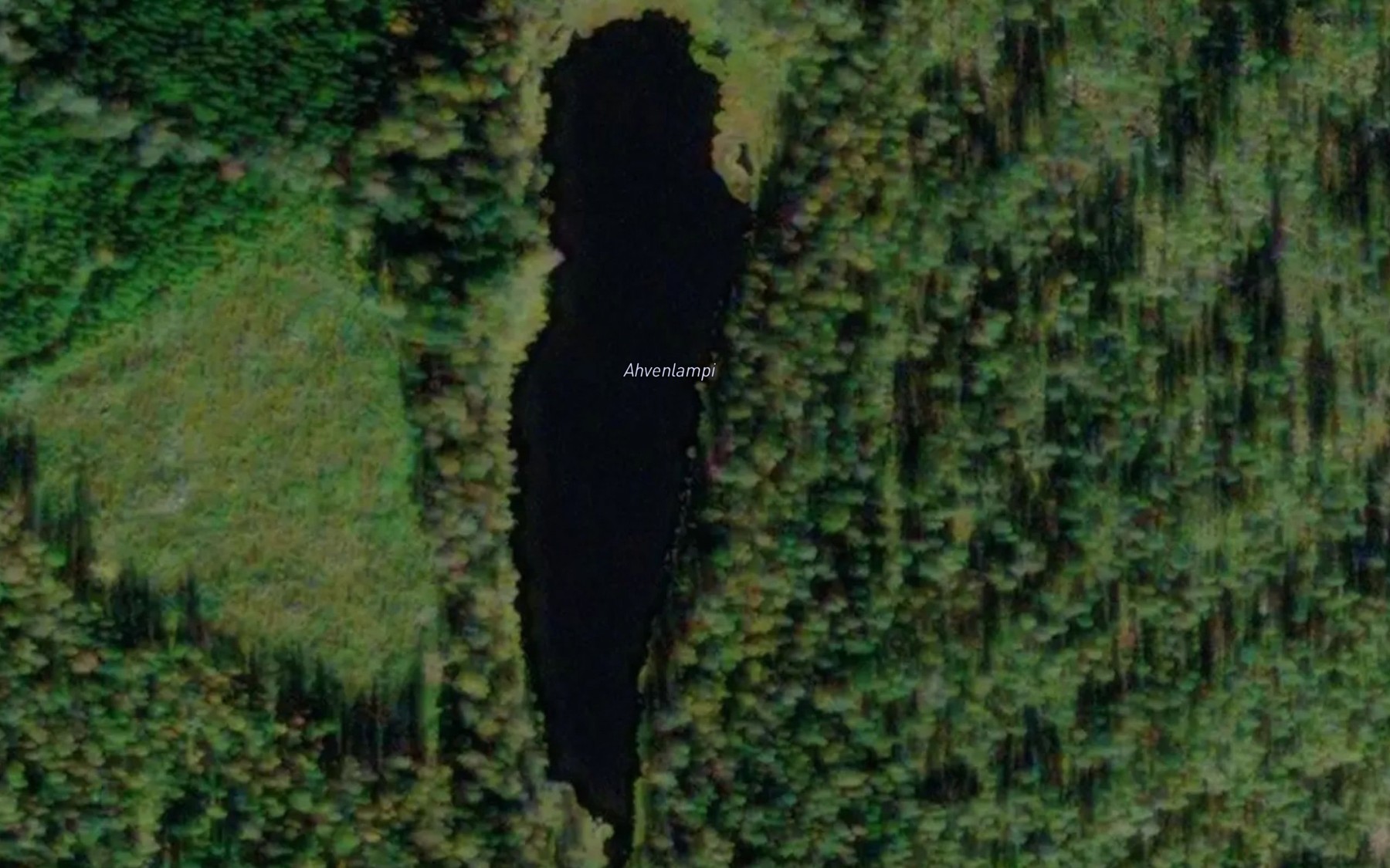 Satellite map of the Ahvenlampi