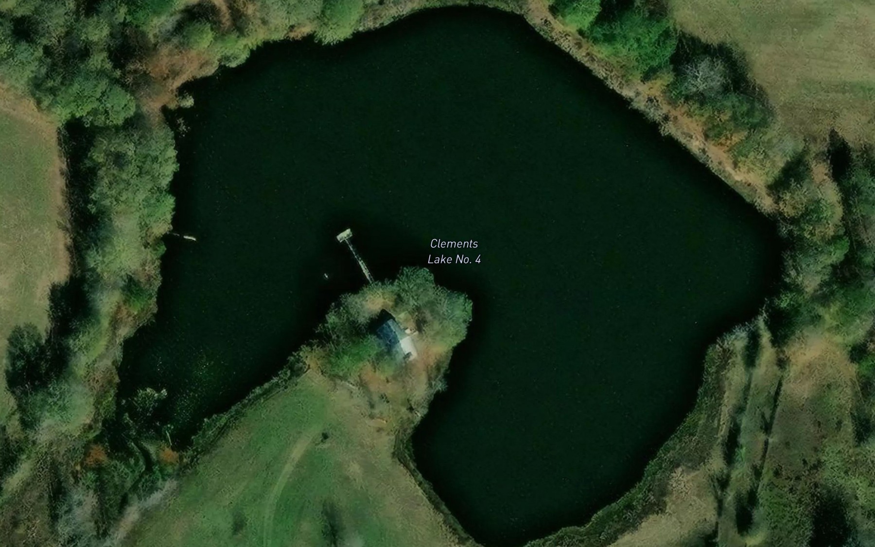 Satellite map of the Clements Lake Number 4