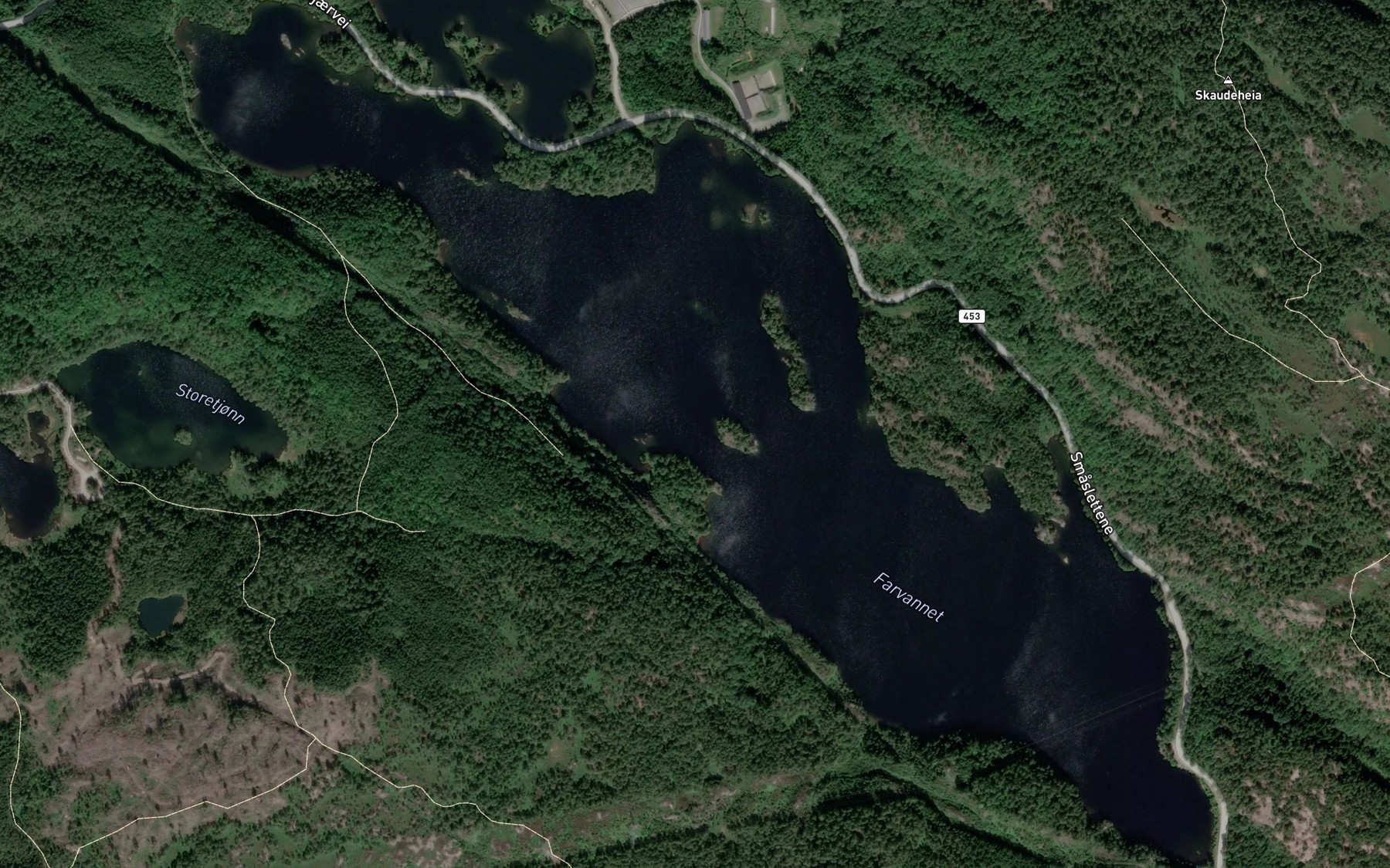 Satellite map of the Farvannet