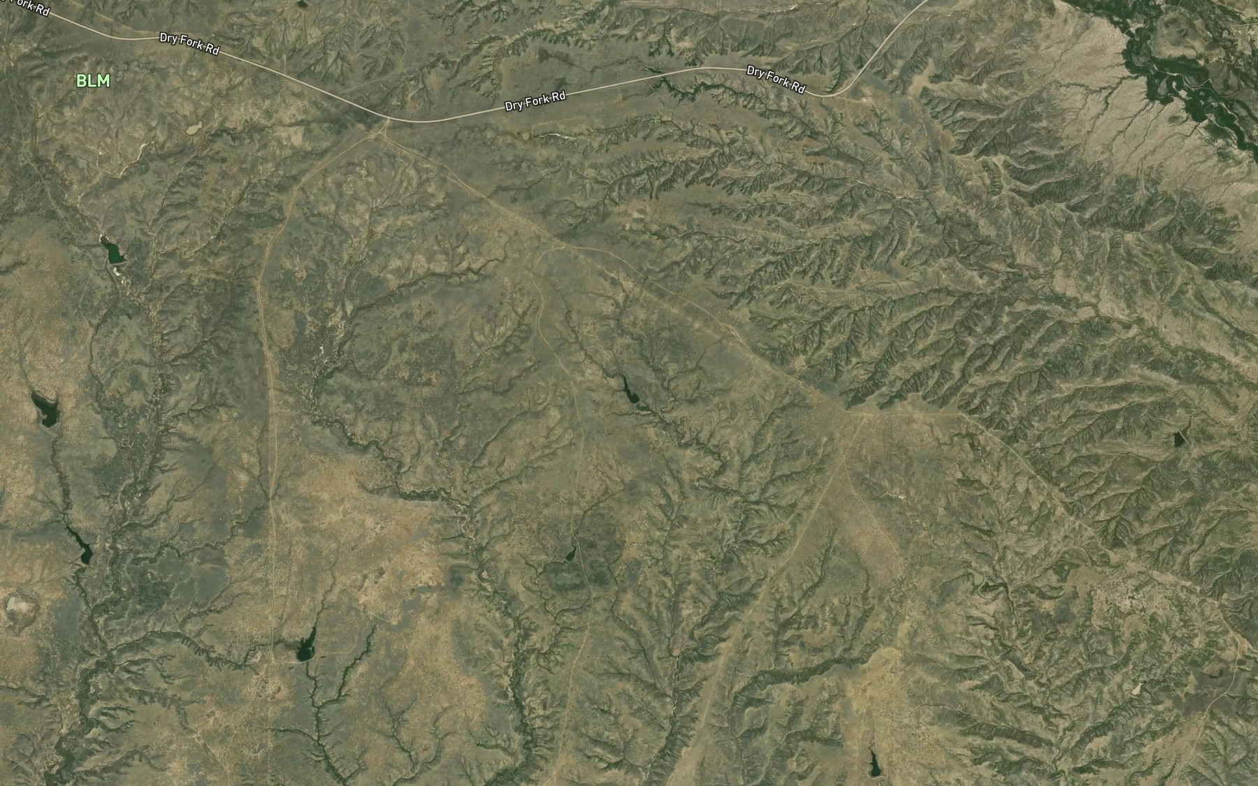 Satellite map of the Hoverson Reservoir