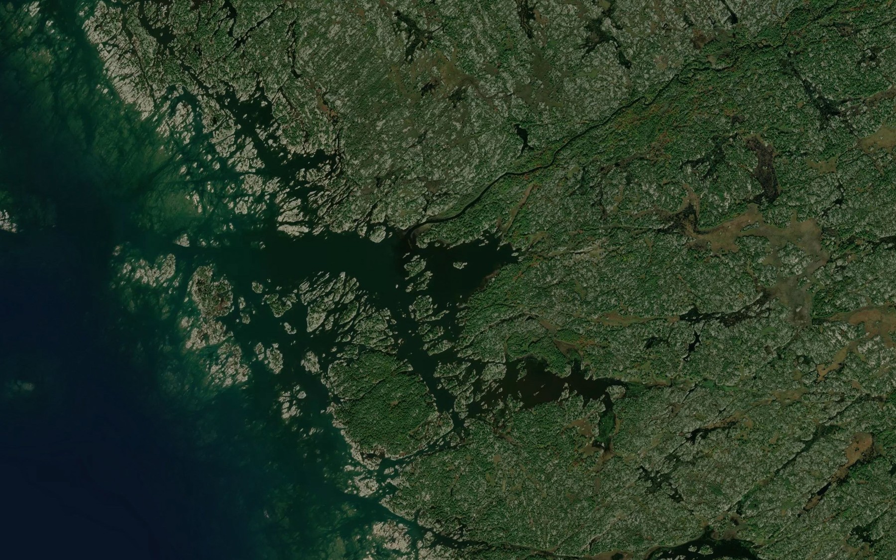 Satellite map of the Kenerick Bay