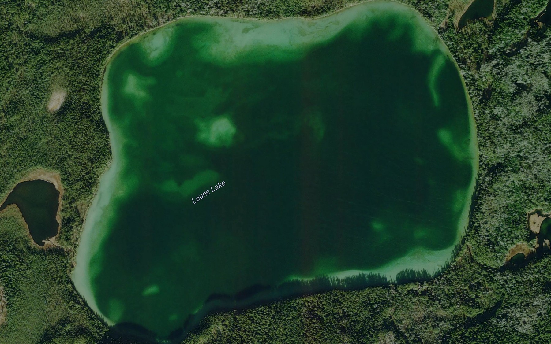 Satellite map of the Loune Lake