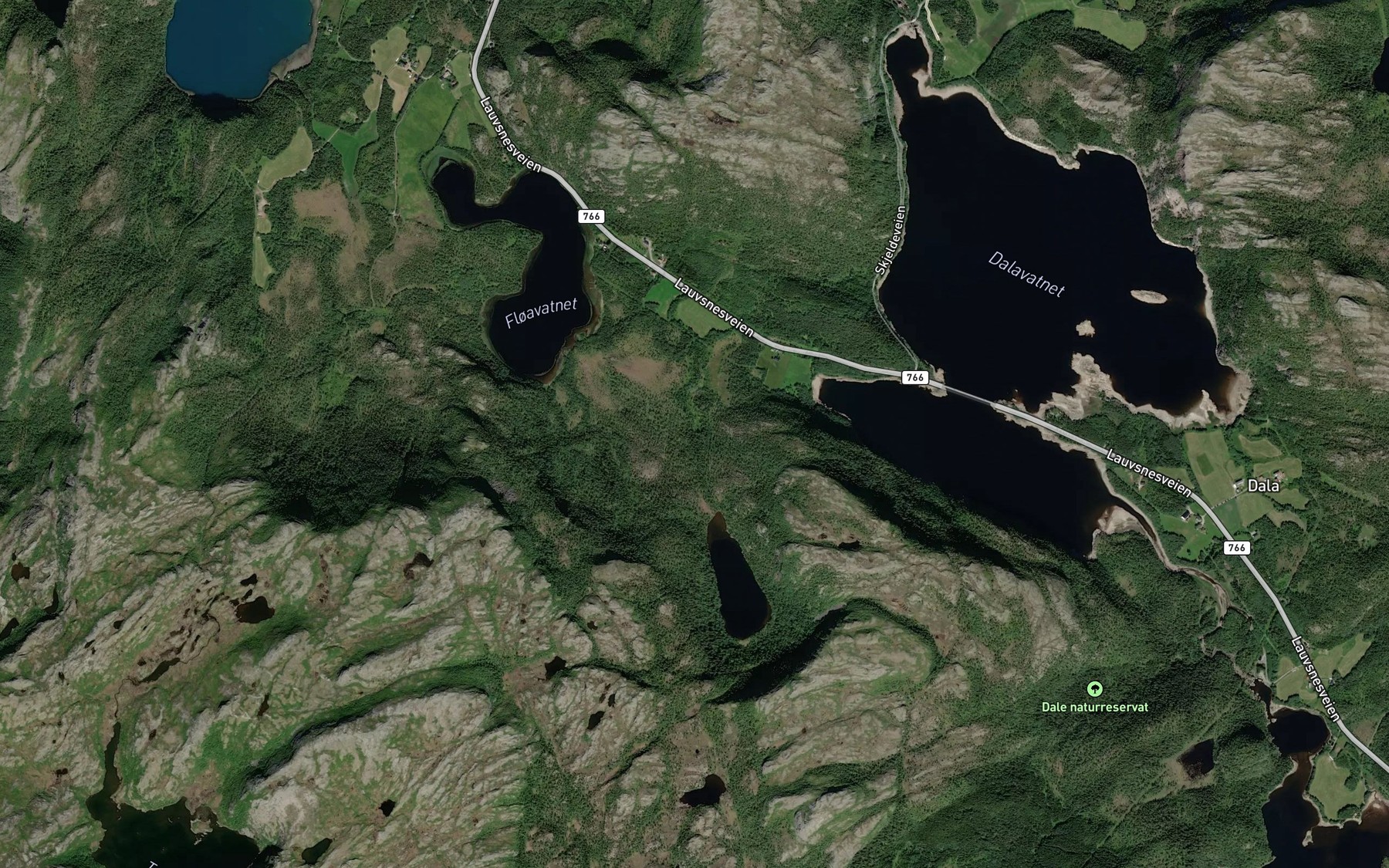Satellite map of the Sautjonnbekken