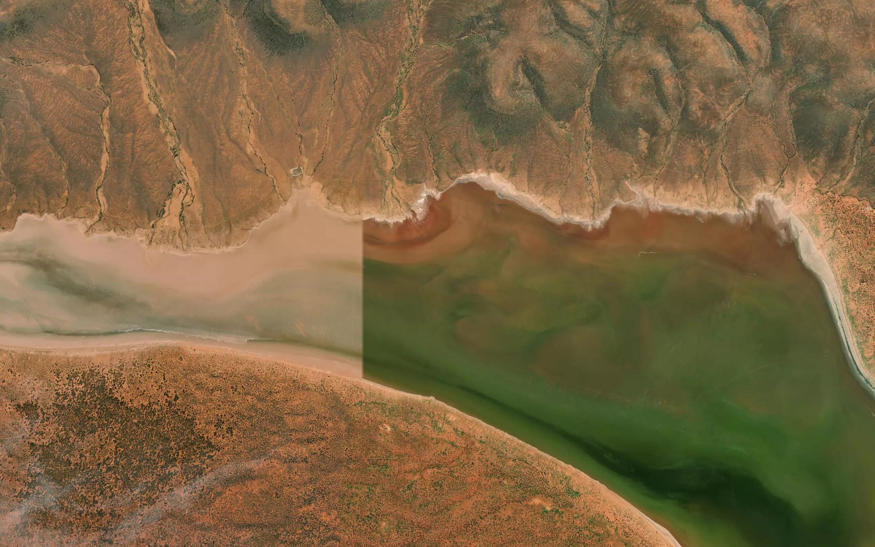 Satellite map of the Beda Arm