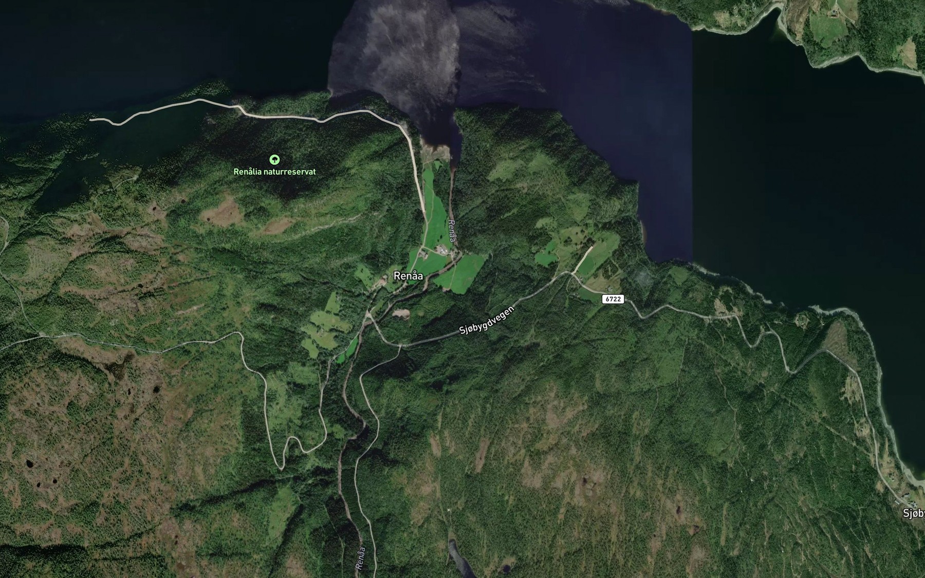 Satellite map of the Rotvollbekken