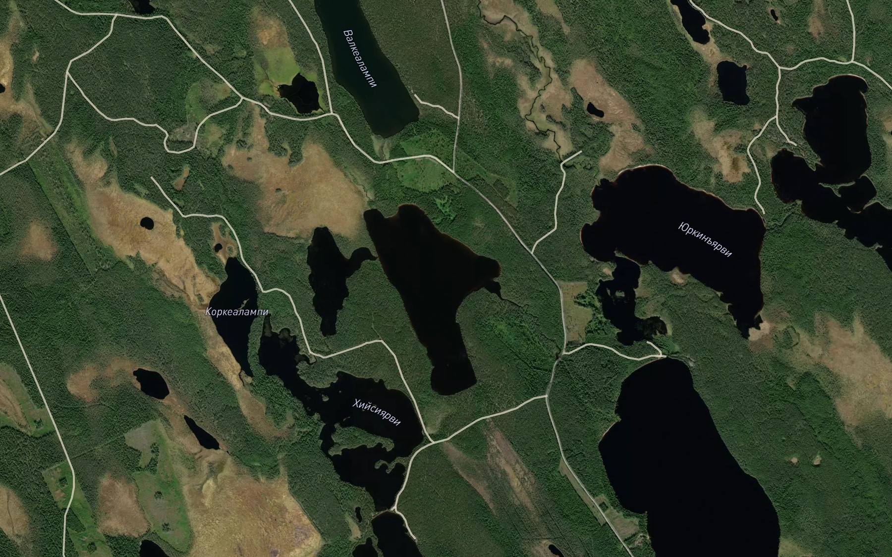 Satellite map of the Hiisijaervi