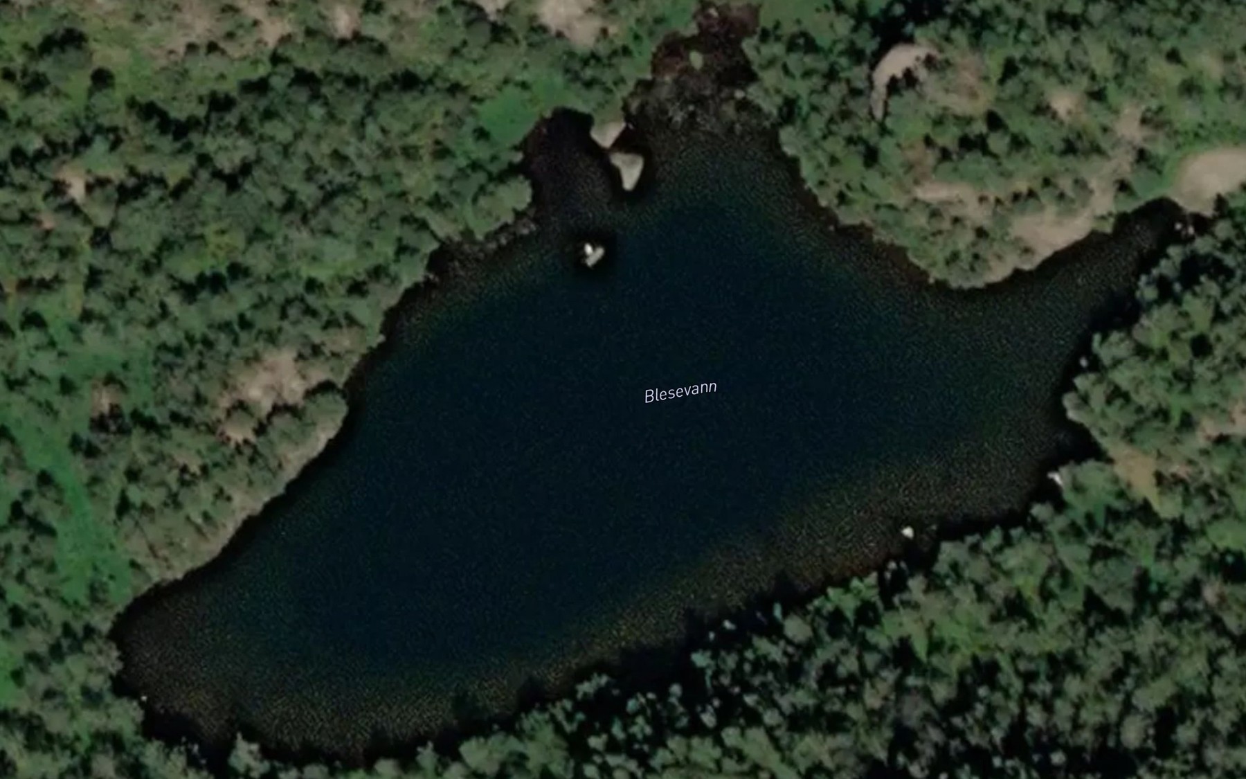 Satellite map of the Blesevann