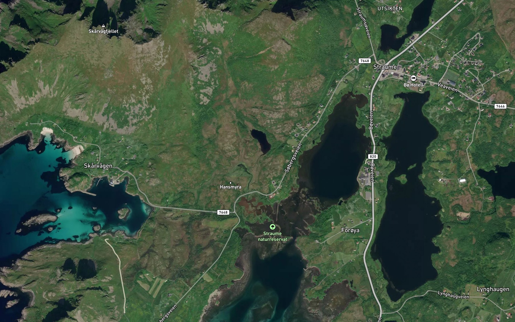 Satellite map of the Bjornvasselva