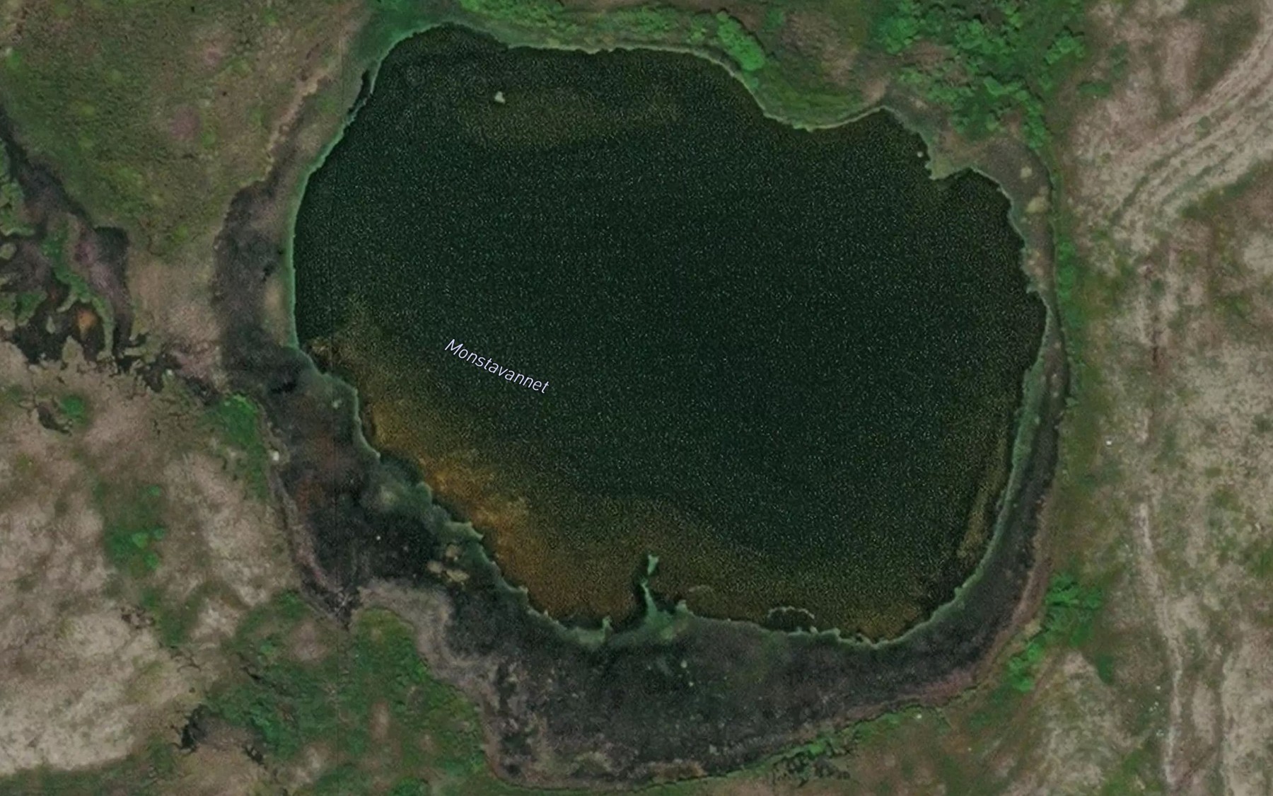 Satellite map of the Monstavatnet