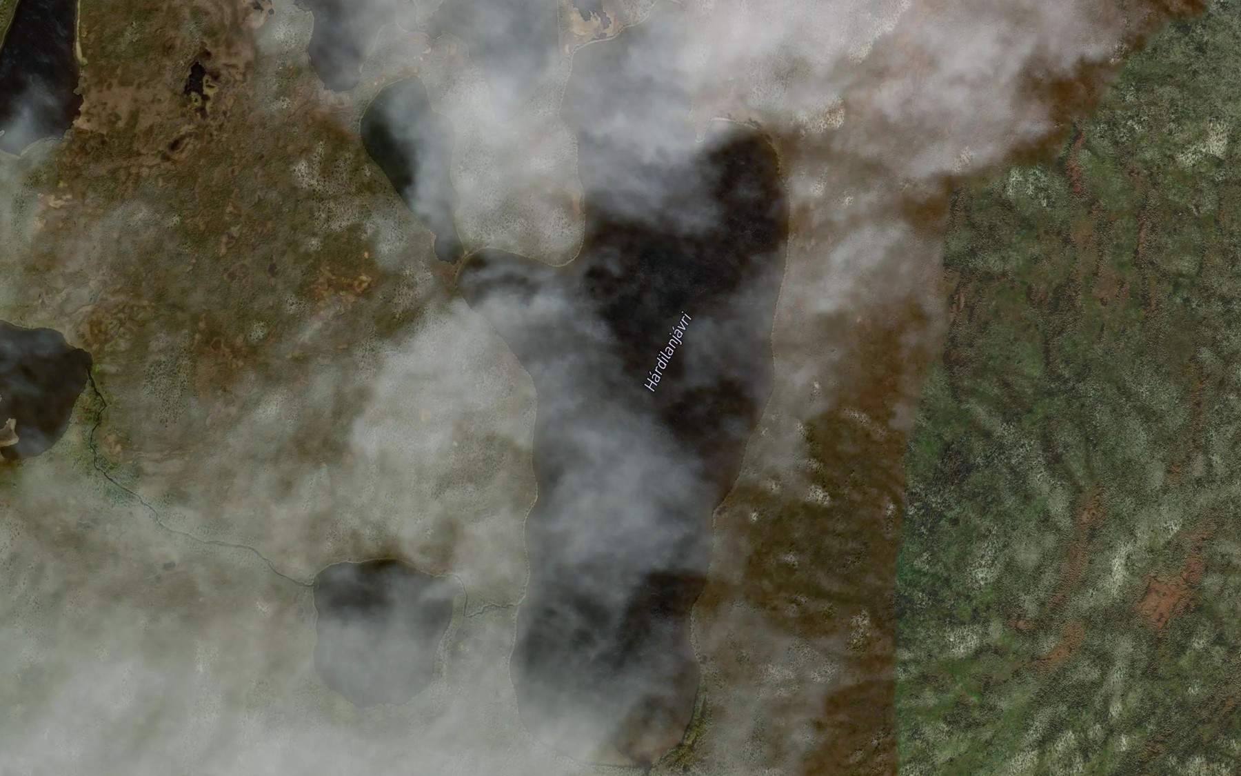 Satellite map of the Hardilanjavri