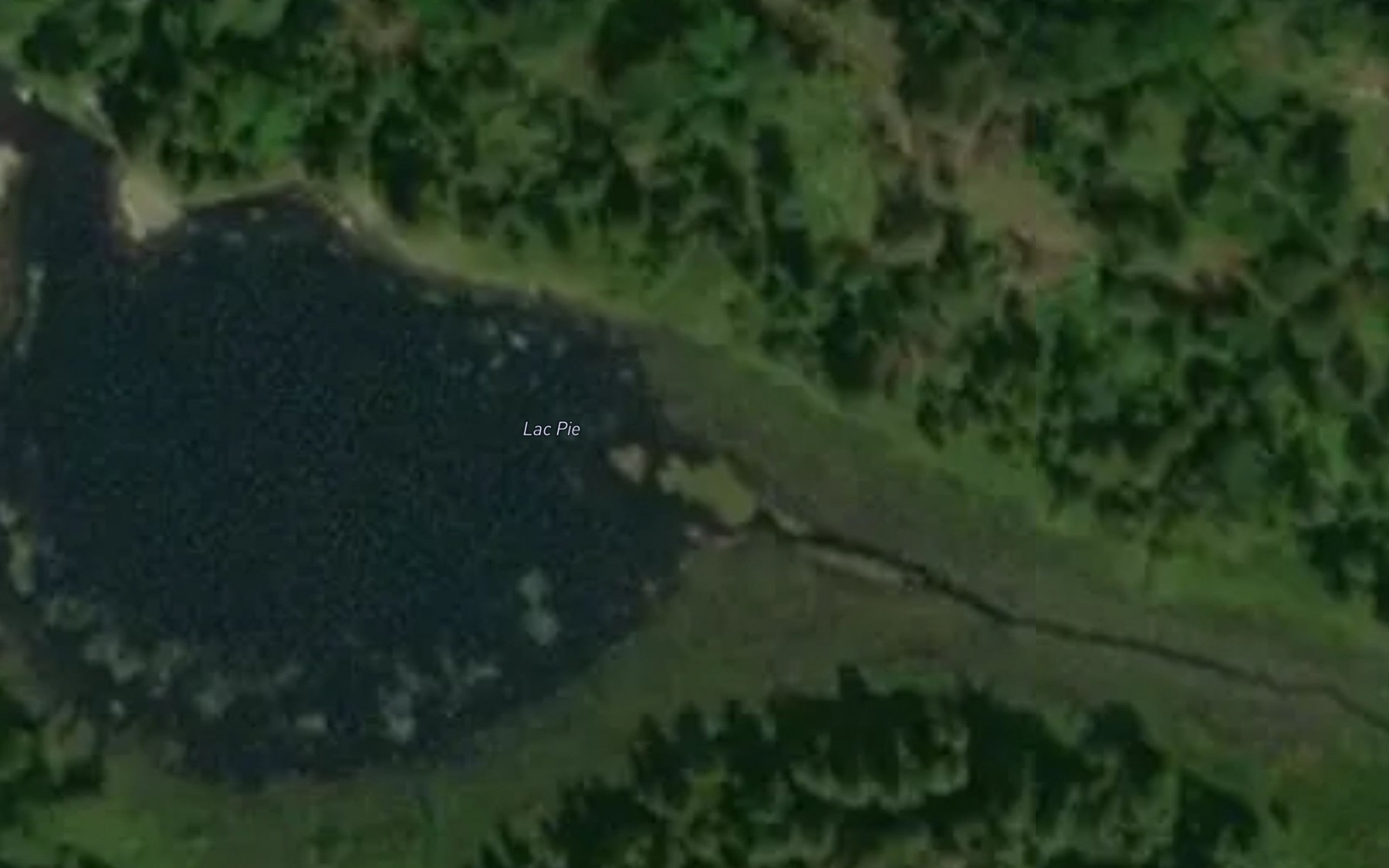 Satellite map of the Lac Pie