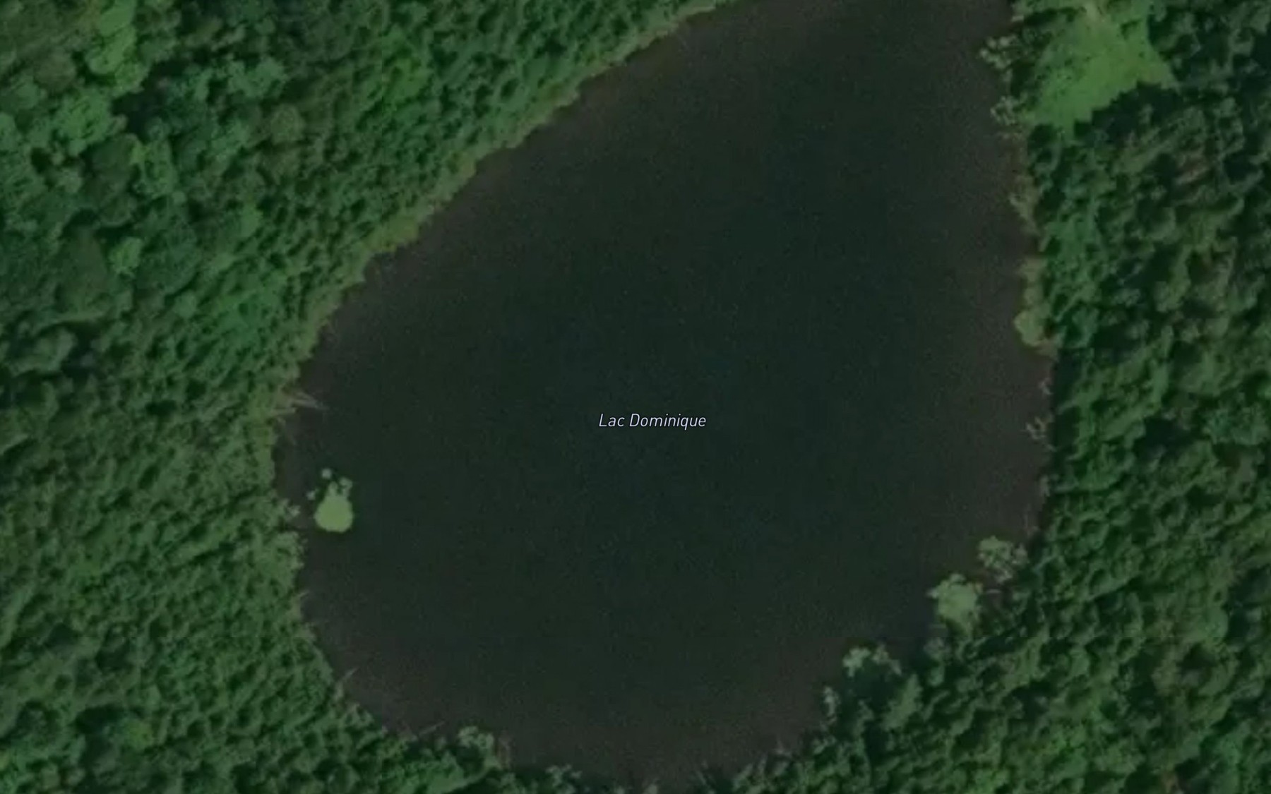 Satellite map of the Lac Dominique