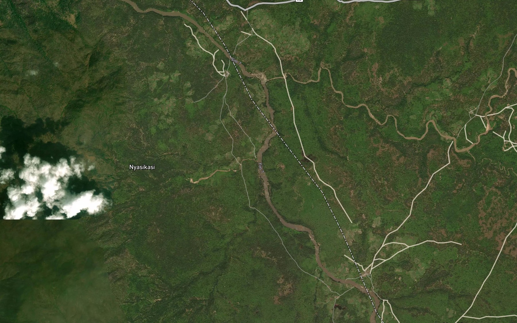 Satellite map of the Bunbuga