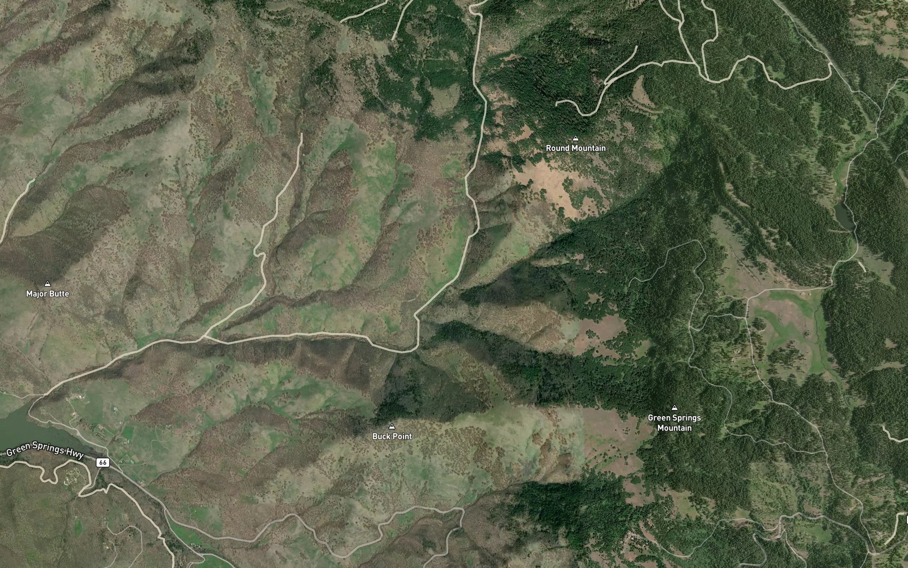 Satellite map of the Right Fork Sampson Creek