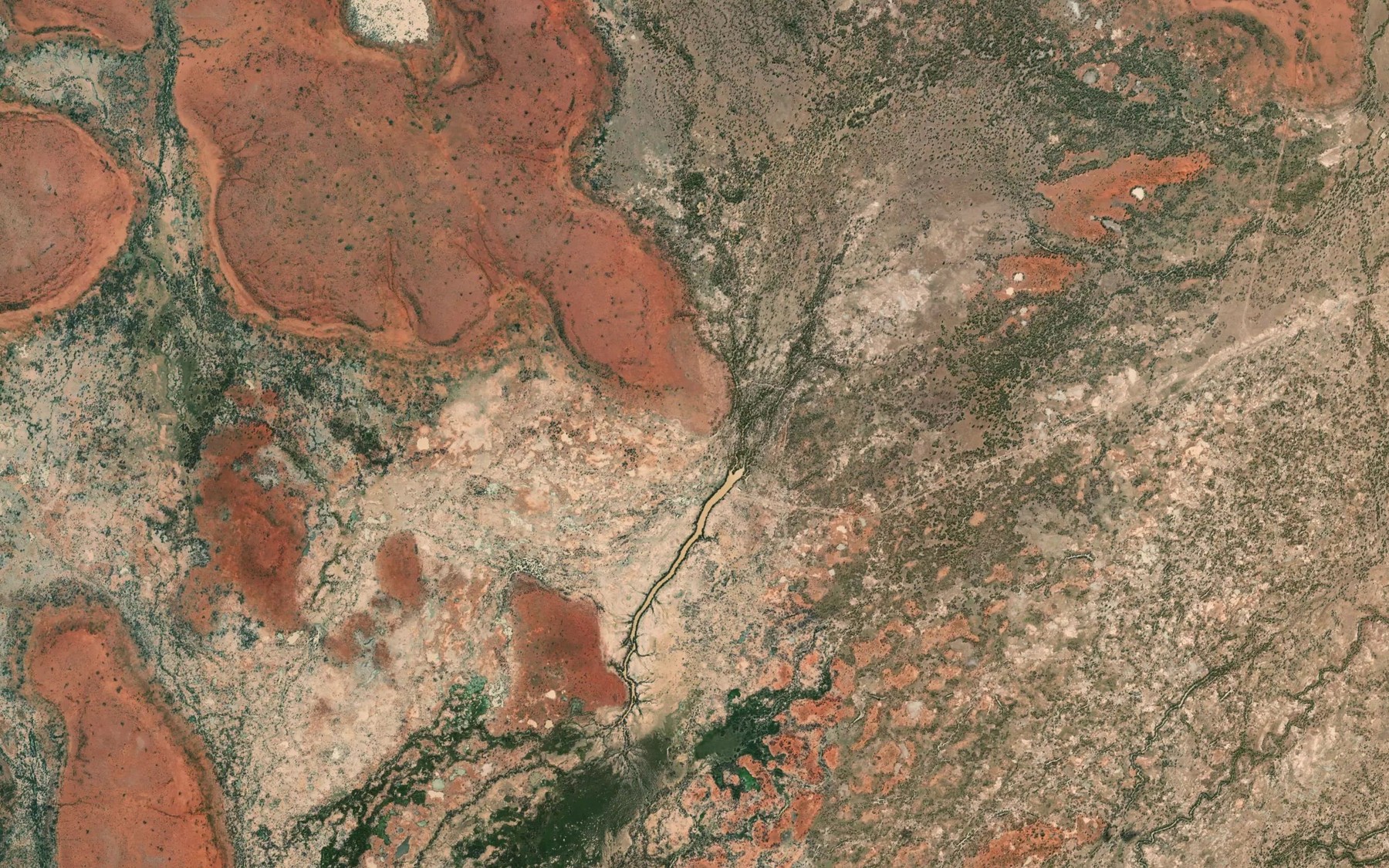 Satellite map of the Bruggler Creek