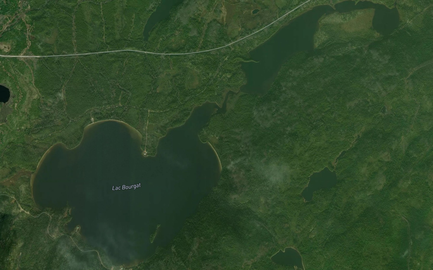 Satellite map of the Lac Bourgat