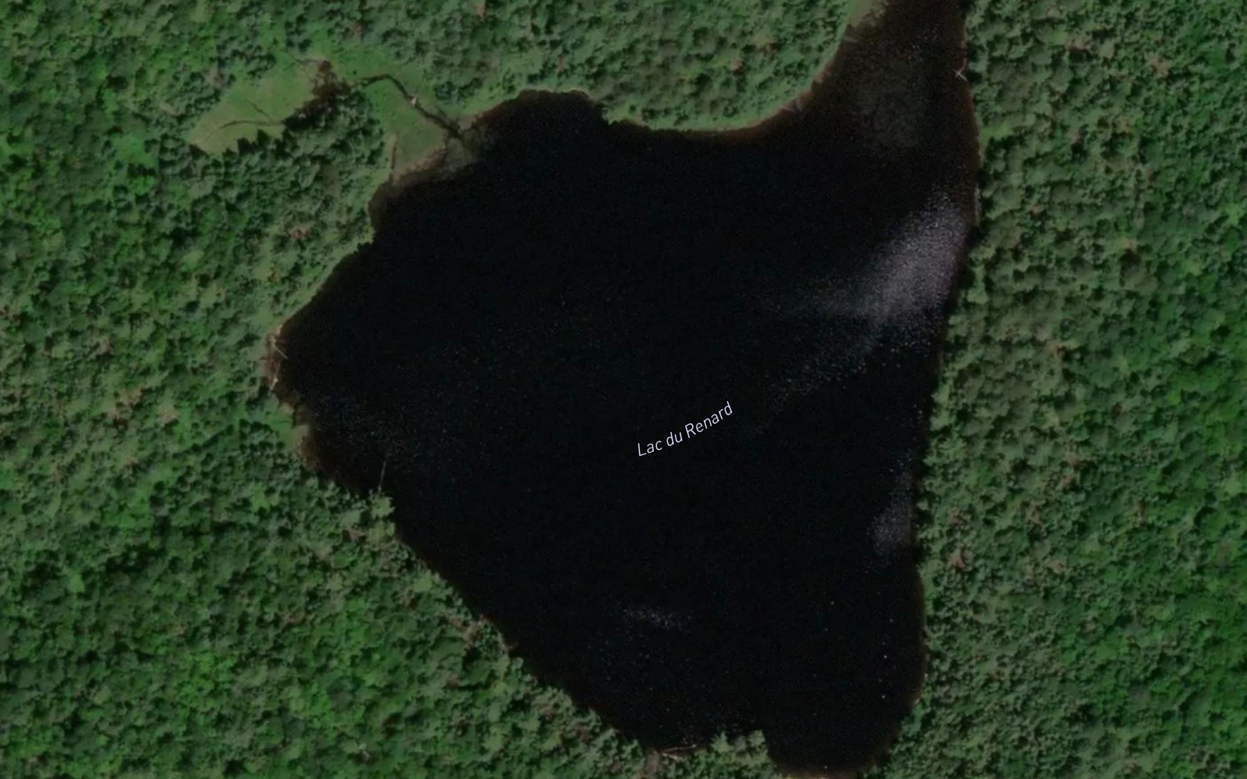 Satellite map of the Lac du Renard