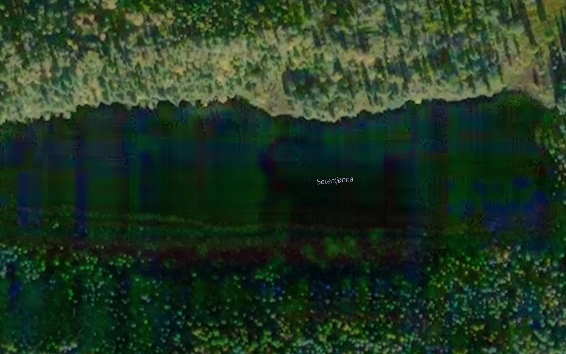 Satellite map of the Saetertjorna