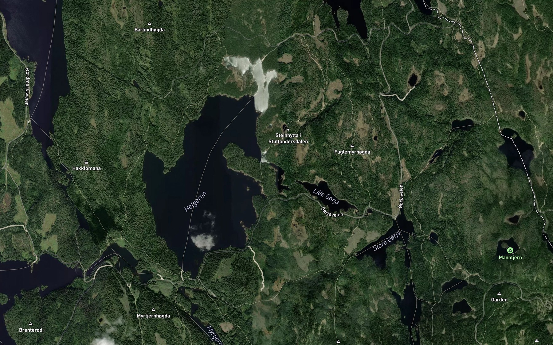 Satellite map of the Gorjefloyta