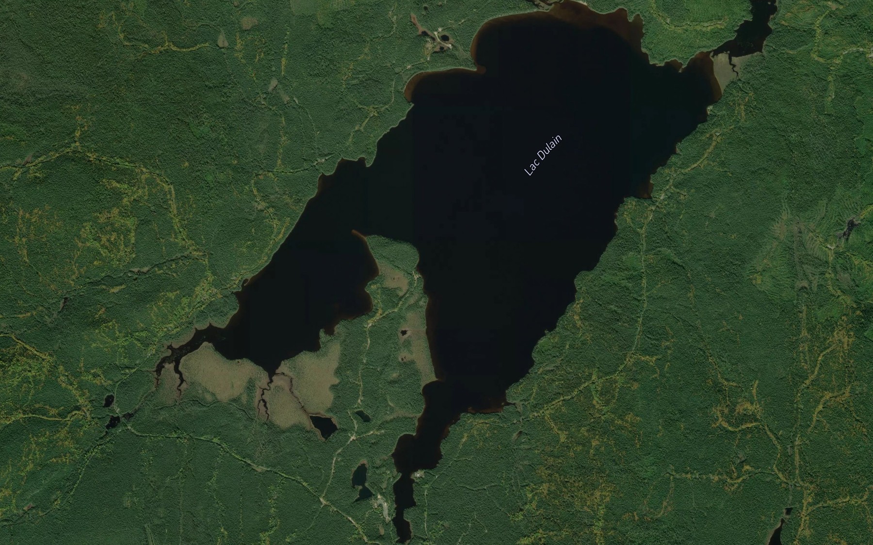 Satellite map of the Lac Dulain