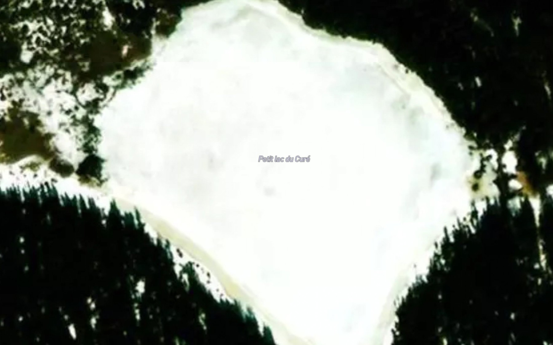 Satellite map of the Petit lac du Cure