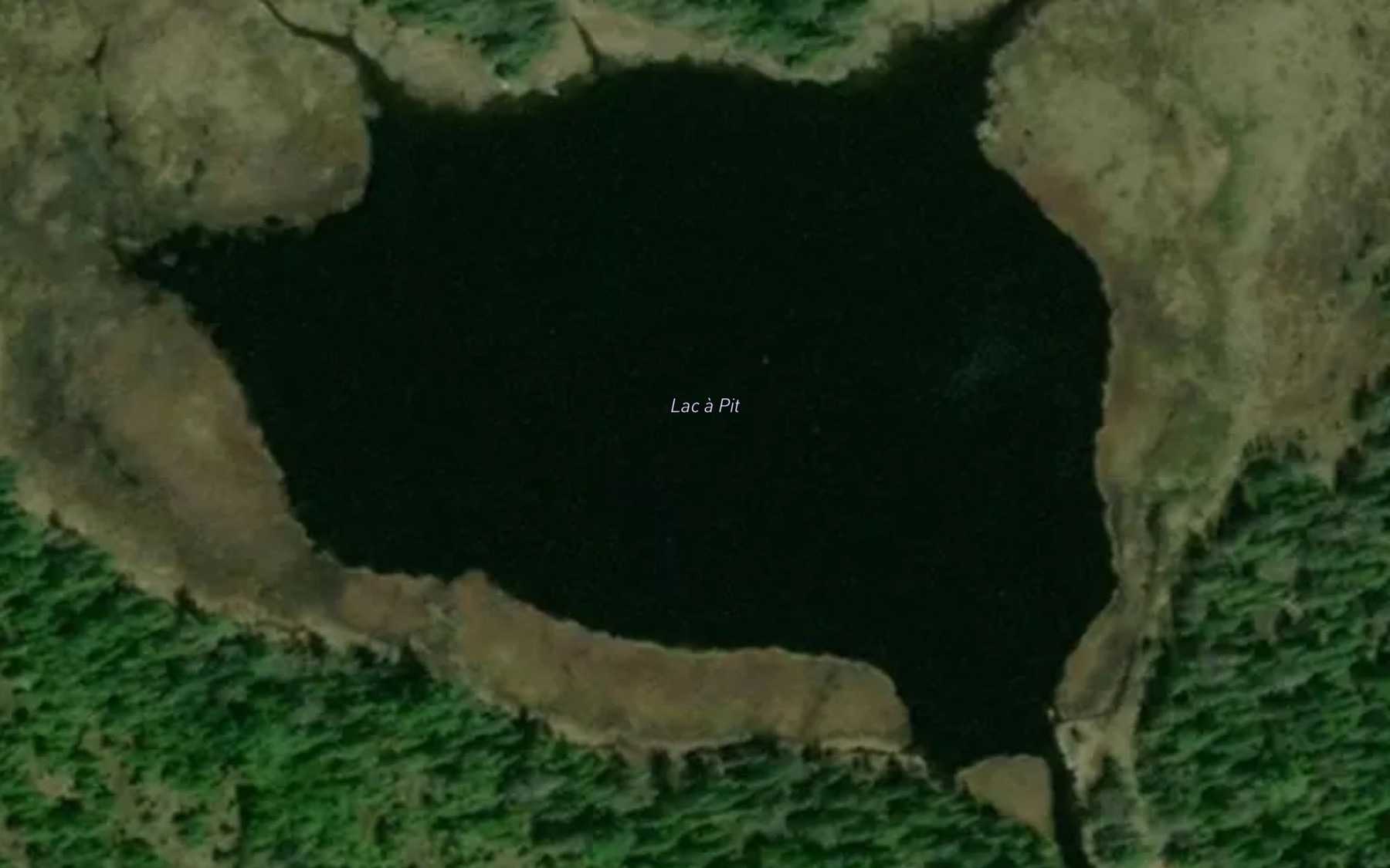 Satellite map of the Lac a Pit