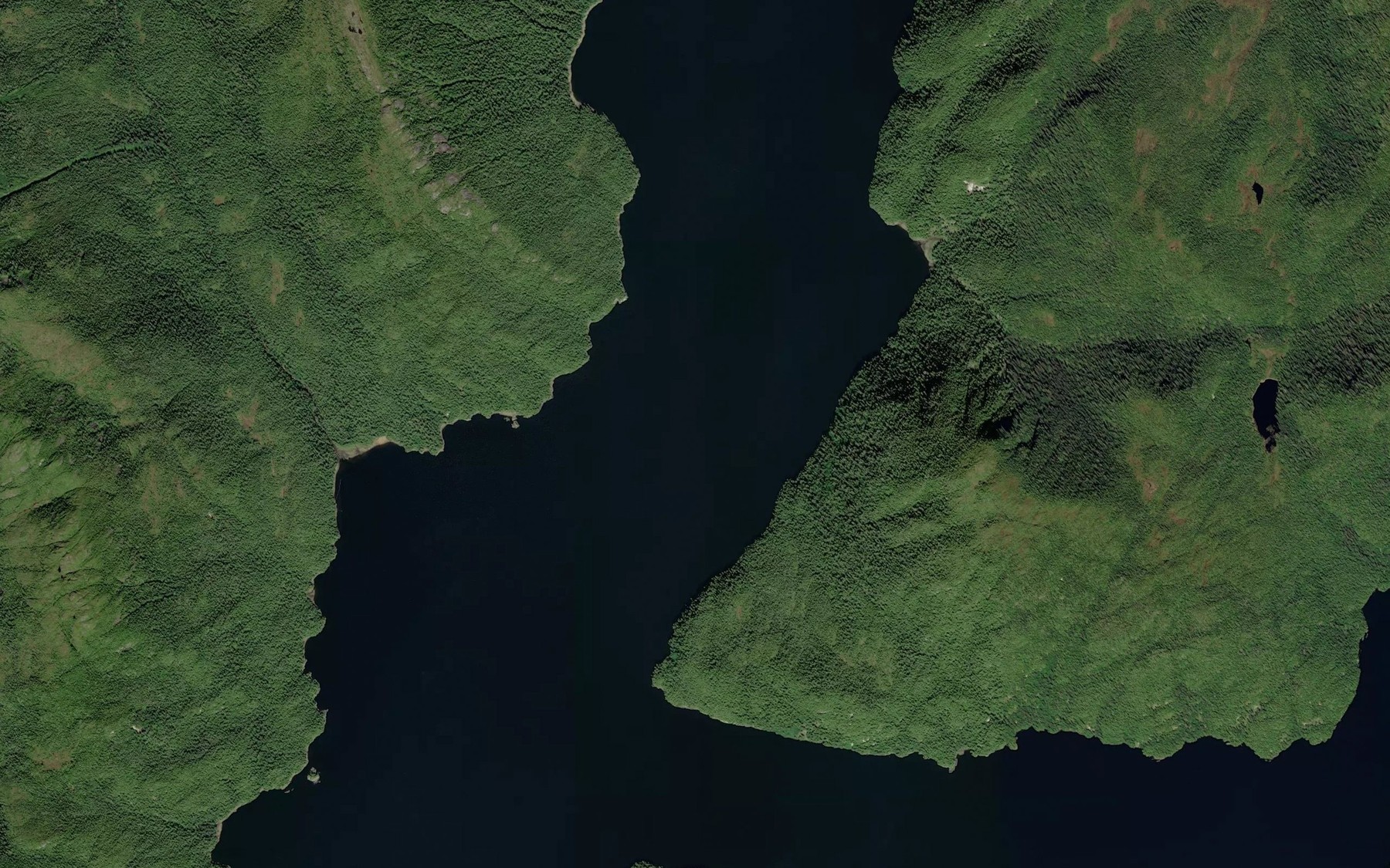 Satellite map of the Boca De Quadra