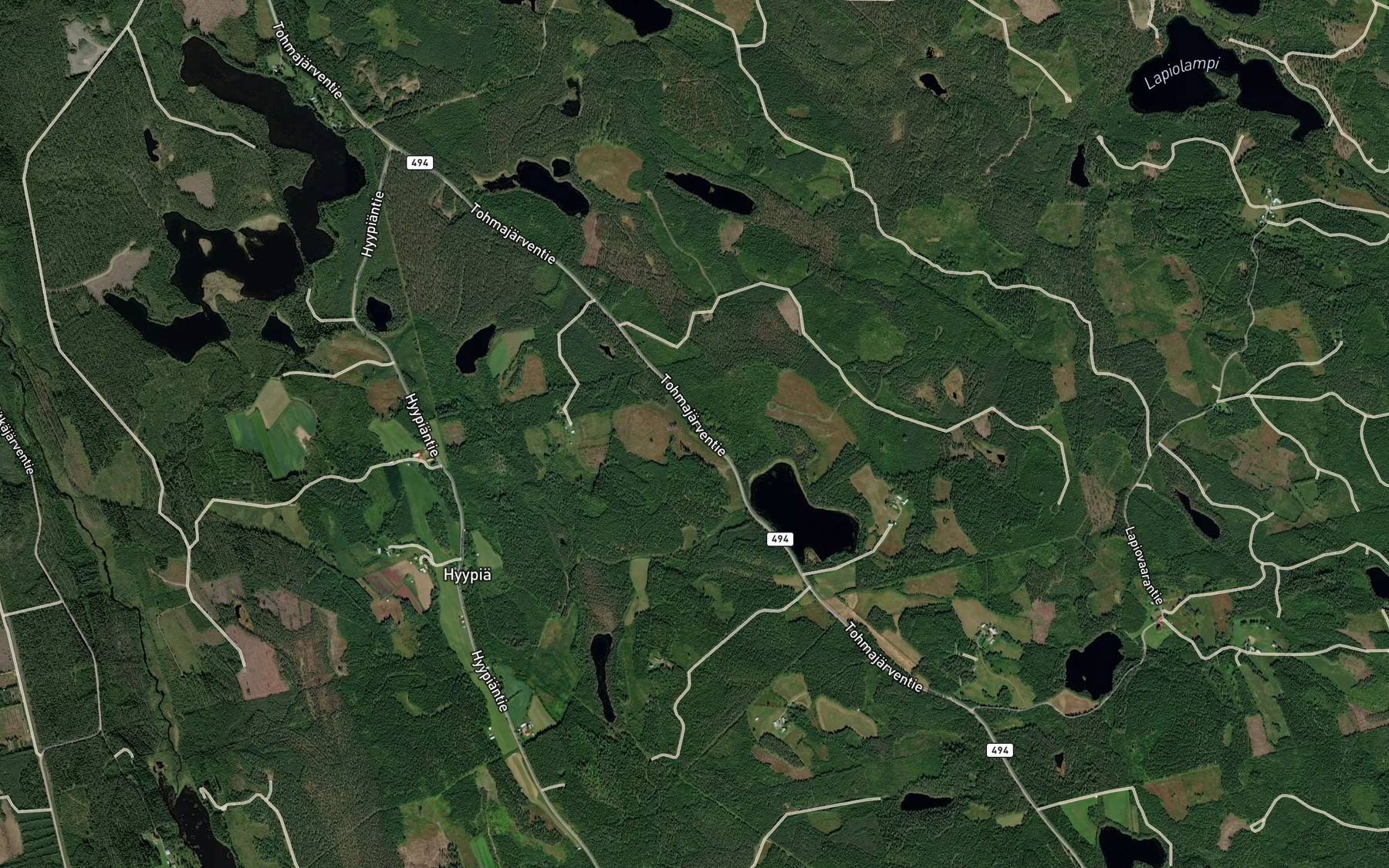 Satellite map of the Lemmenlahde