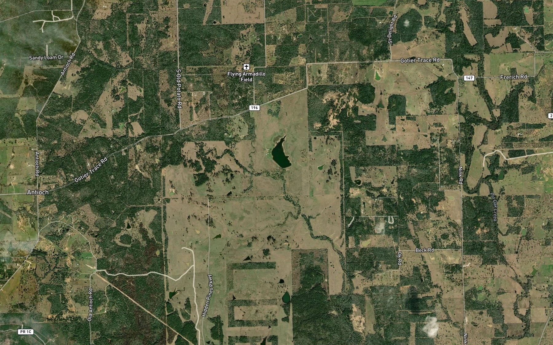 Satellite map of the Droemer Lake
