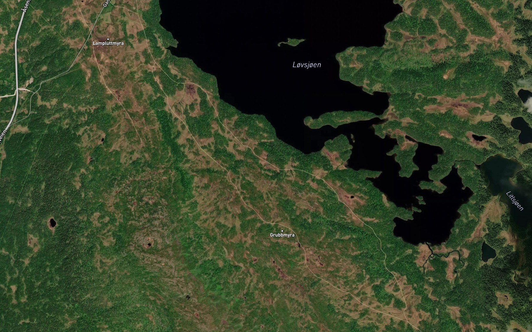Satellite map of the Slipbekken