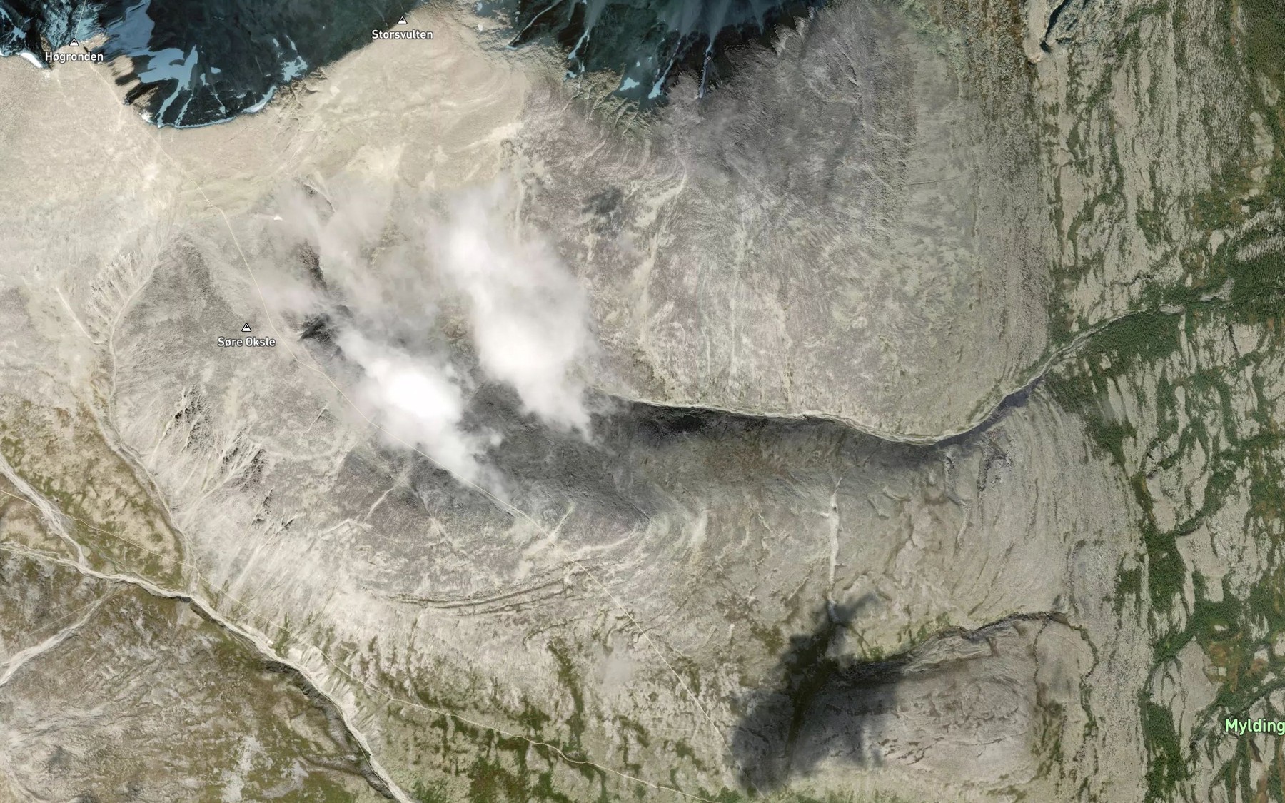 Satellite map of the Myldingi,vesle