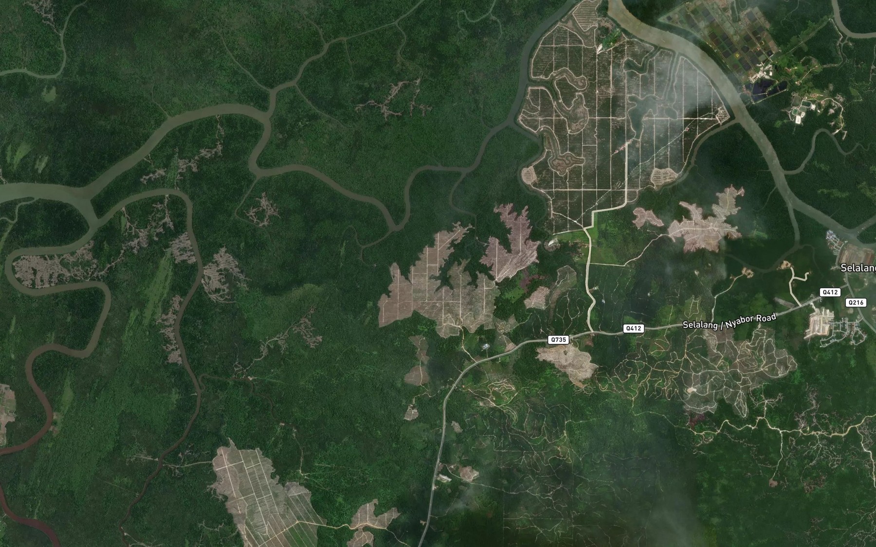 Satellite map of the Sungai Pergam