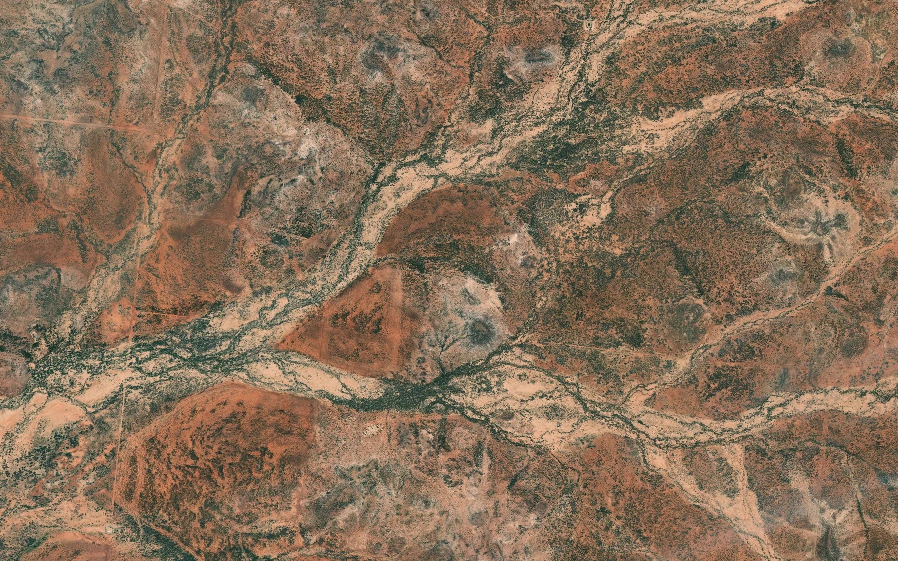 Satellite map of the Napoleon Creek