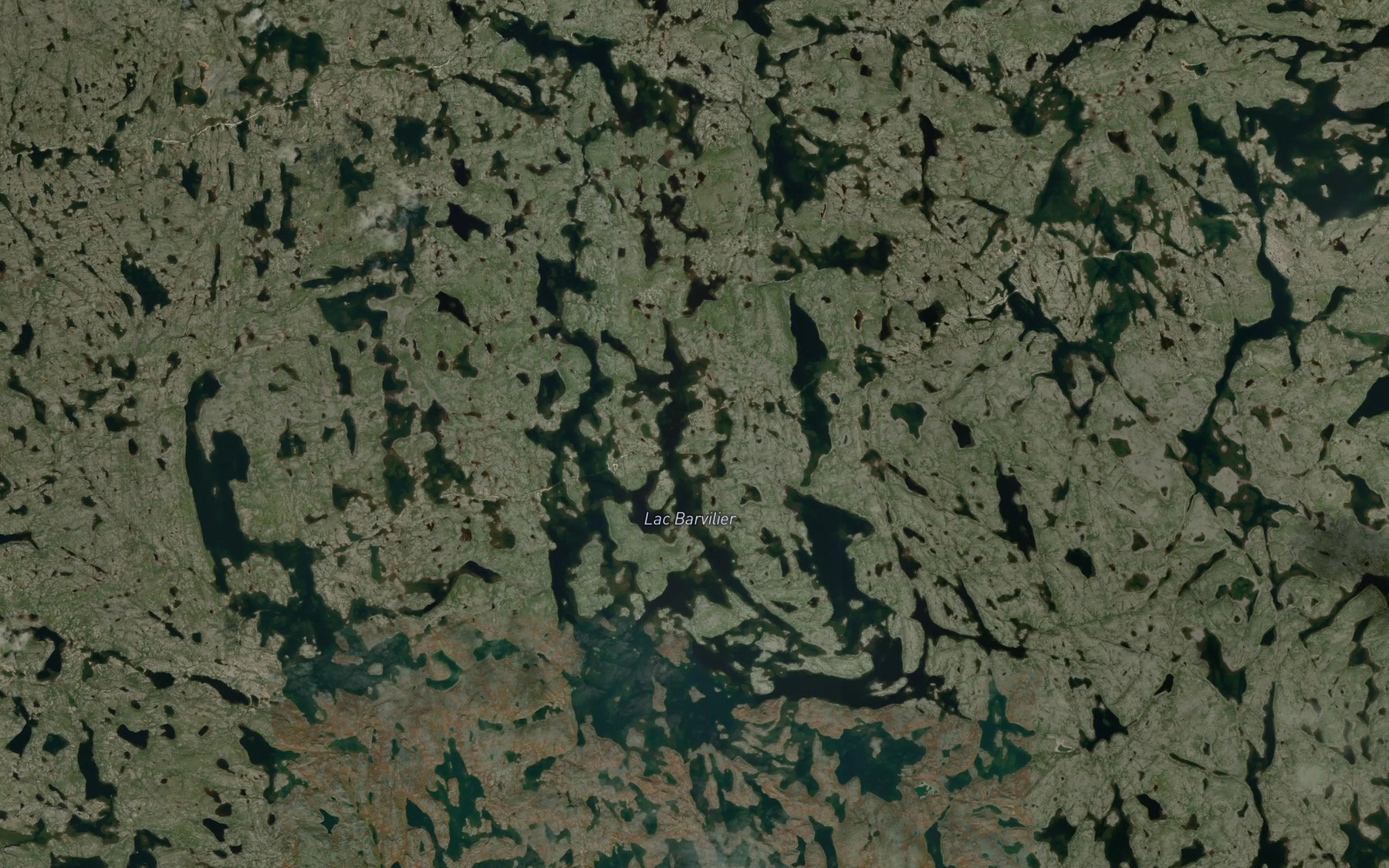 Satellite map of the Lac Barvilier