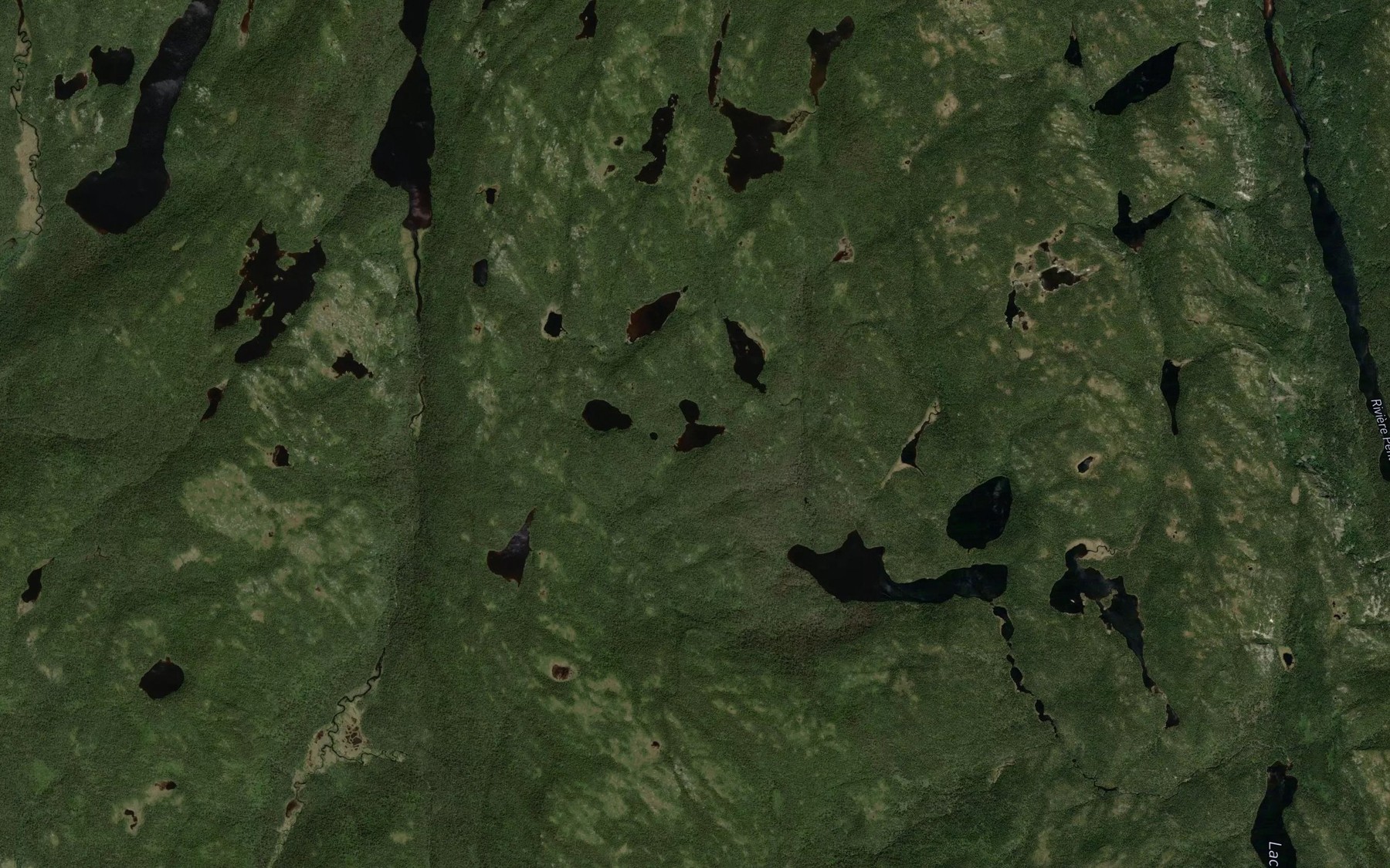 Satellite map of the Lac Monfou