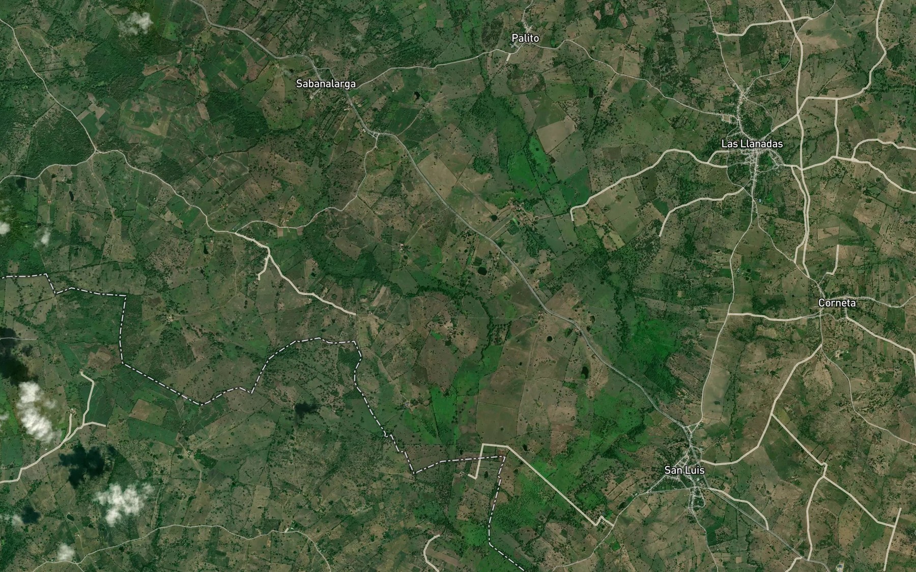 Satellite map of the Brazo de Canoas
