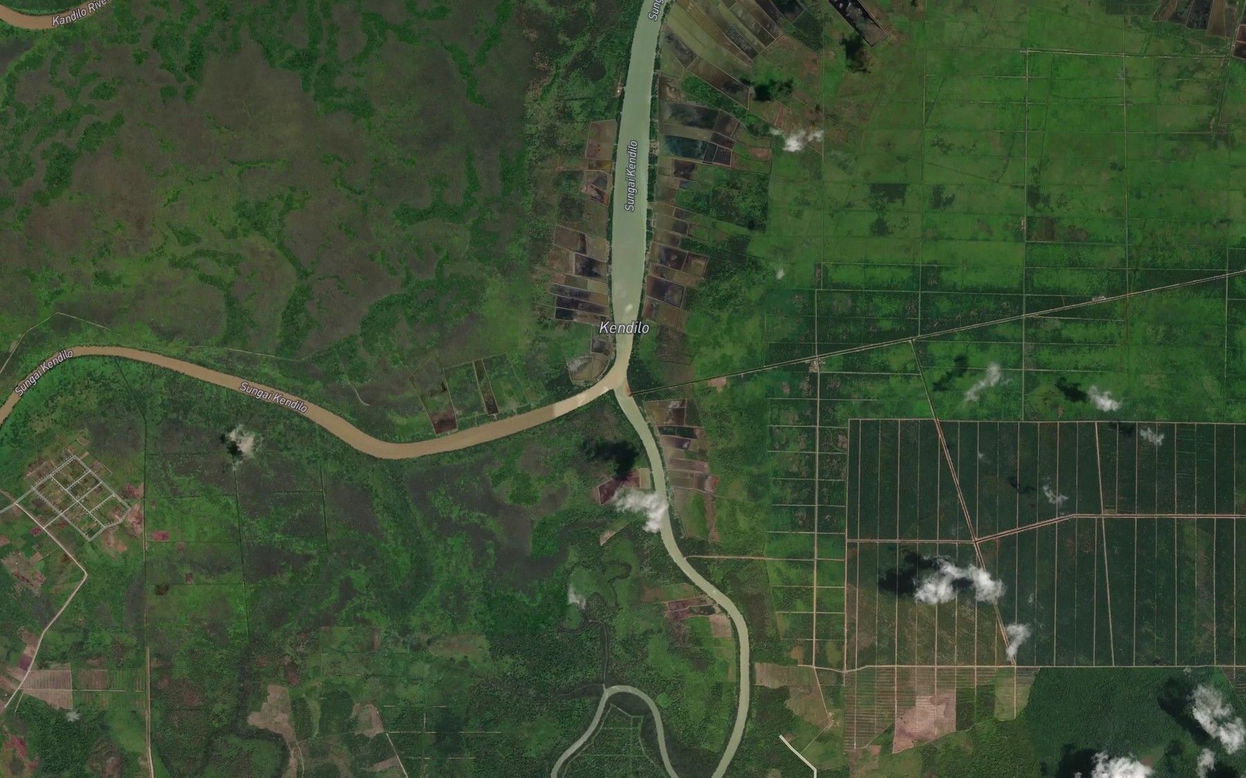 Satellite map of the Sungai Pandan