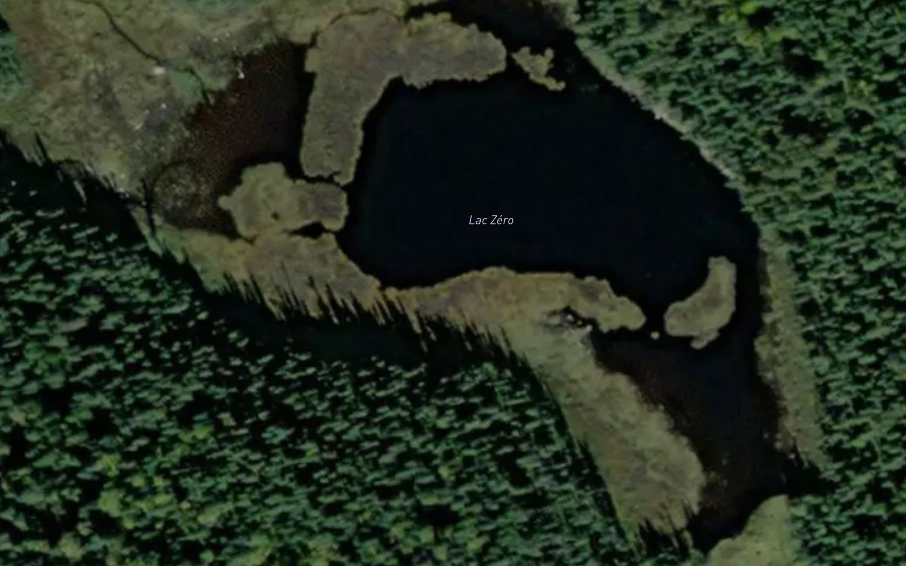 Satellite map of the Lac Zero