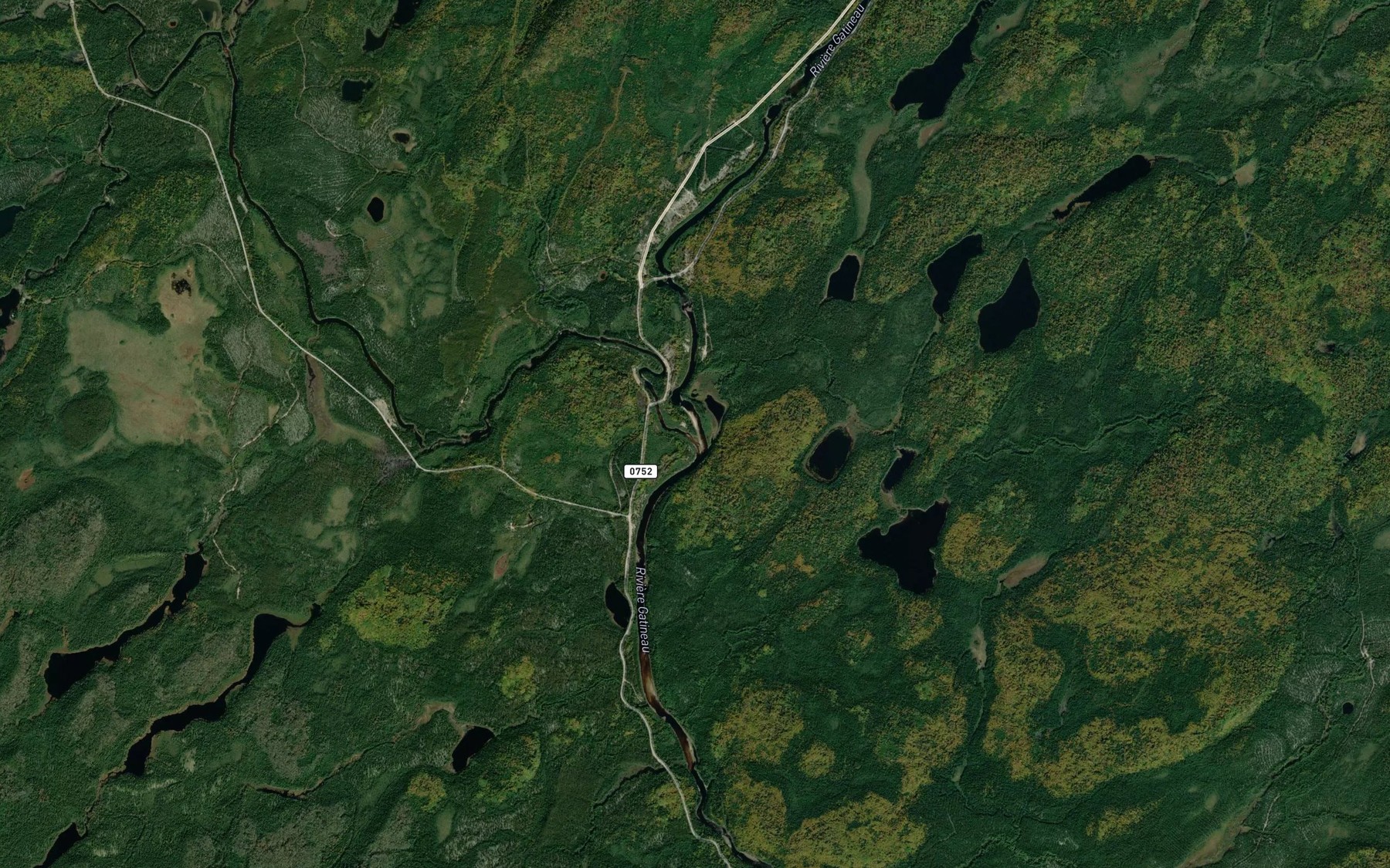 Satellite map of the Riviere Chouart